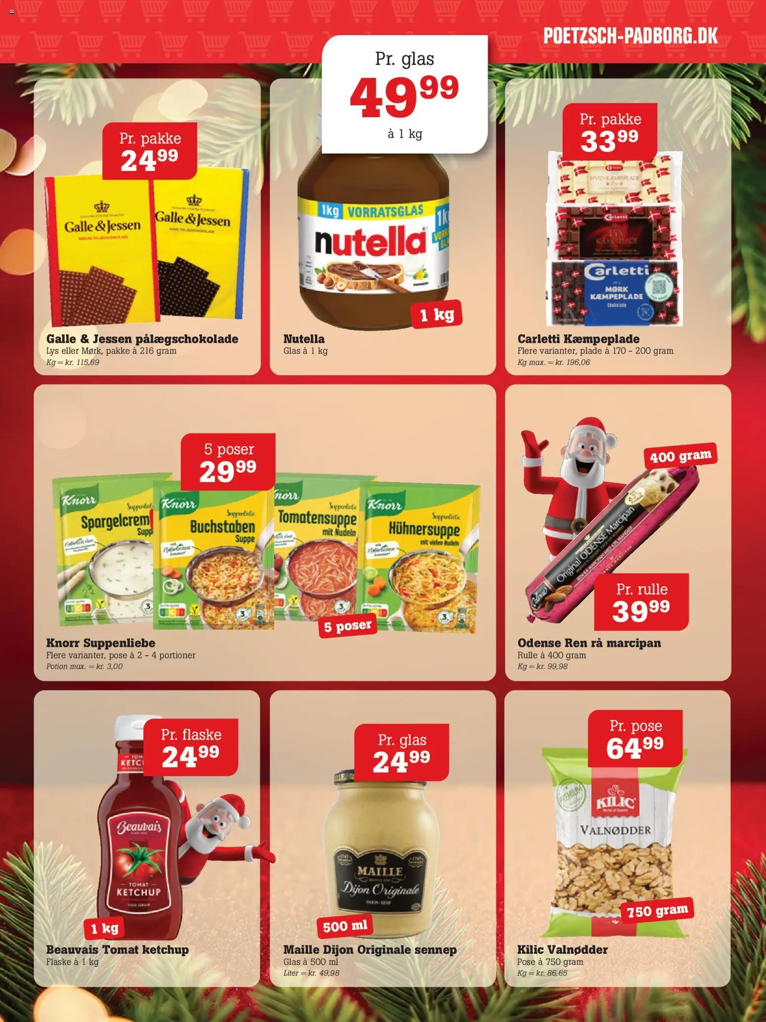 Poetzsch Padborg tilbudsavis – gyldig fra 27.11.2025 | Side: 3 | Produkter: Sennep, Pålægschokolade, Suppe, Nutella