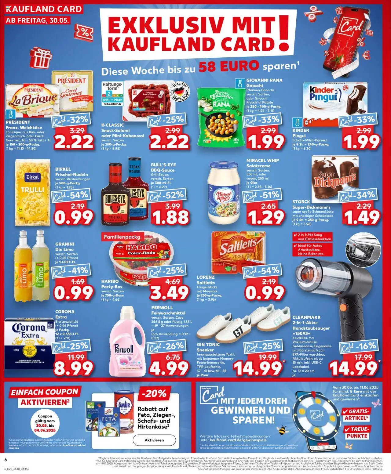 Kaufland Prospekt 	 - gültig ab dem 30.05.2025 | Seite: 6 | Produkte: Schokolade, Dressing, Granini, Gin