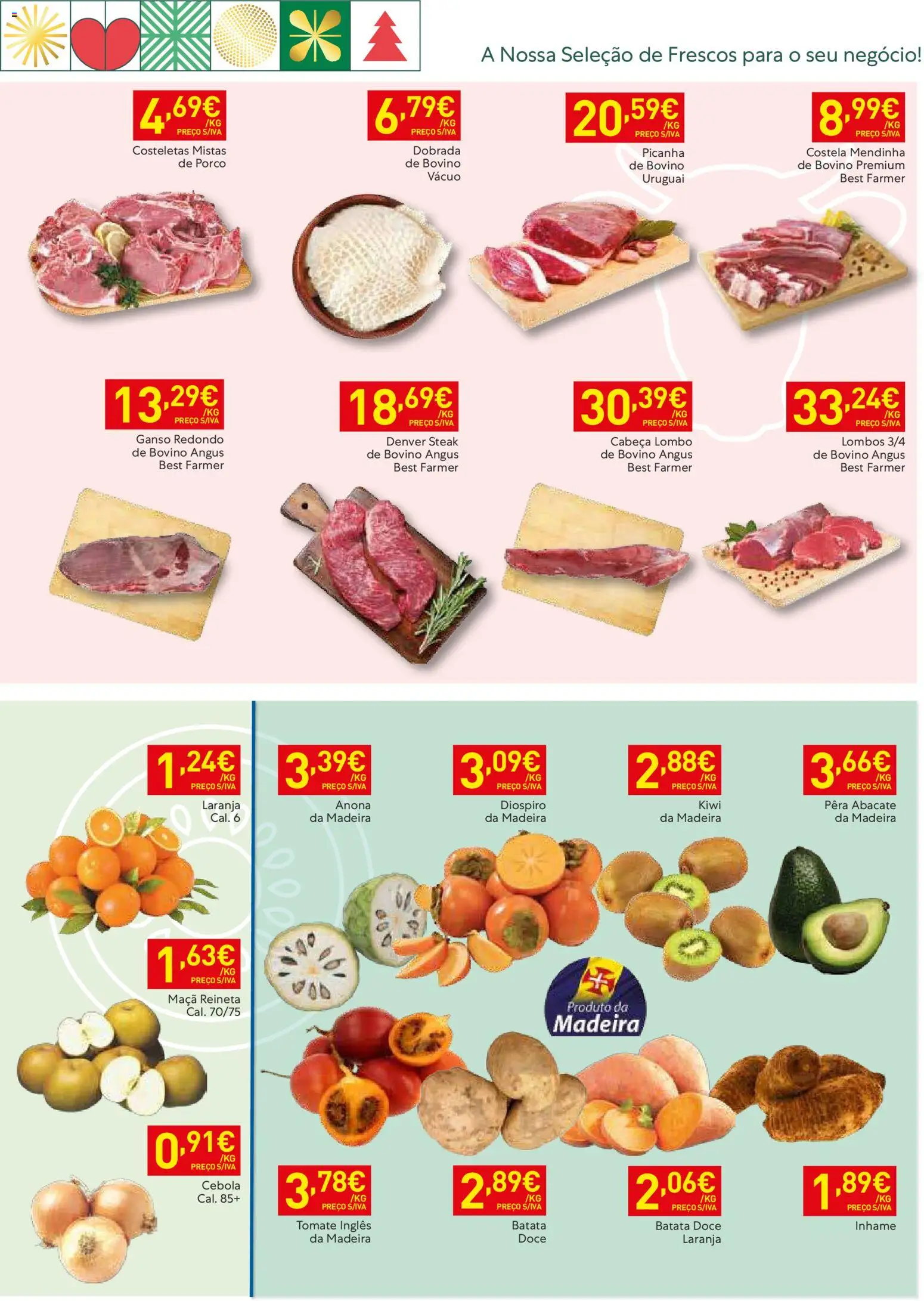 Recheio folheto Madeira │ válido de 09.12.2025 | Página: 3 | Produtos: Cebola, Maça, Tomate, Kiwi