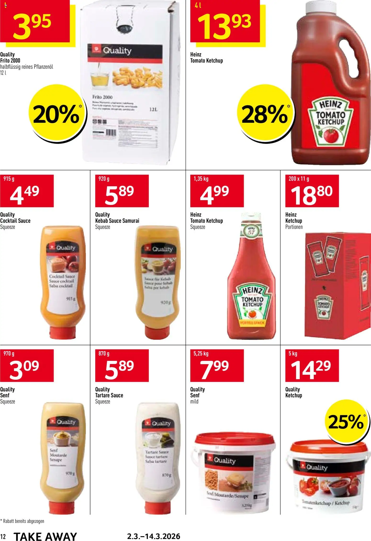 Prodega Aktionen Take Away – gültig ab 02.03.2026 | Seite: 12 | Produkte: Ketchup