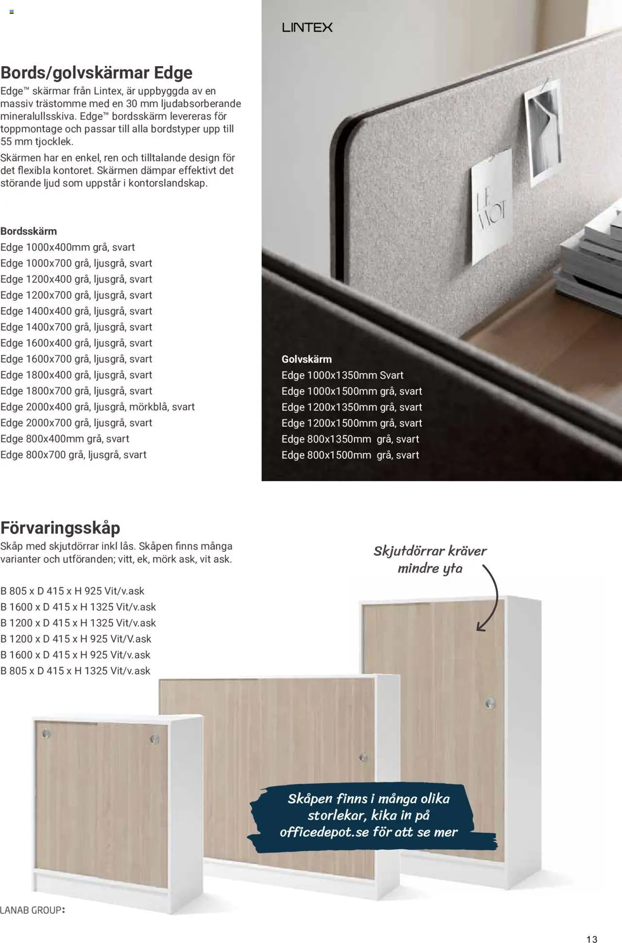 Office Depot reklamblad aktuell från 09.01.2024 | Sida: 13 | Produkter: Skåp