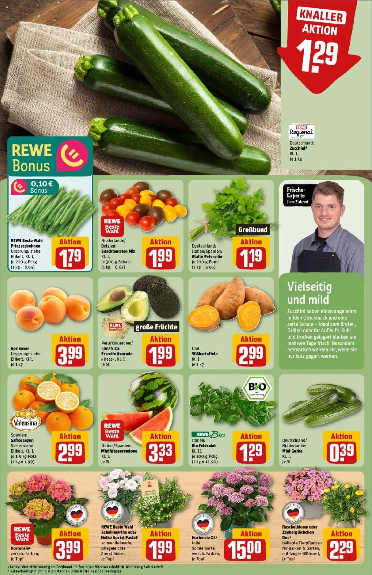 Rewe prospekt Wernigerode	 - gültig ab dem 22.06.2025 | Seite: 7 | Produkte: Hortensie, Avocado, Wassermelone, Petersilie