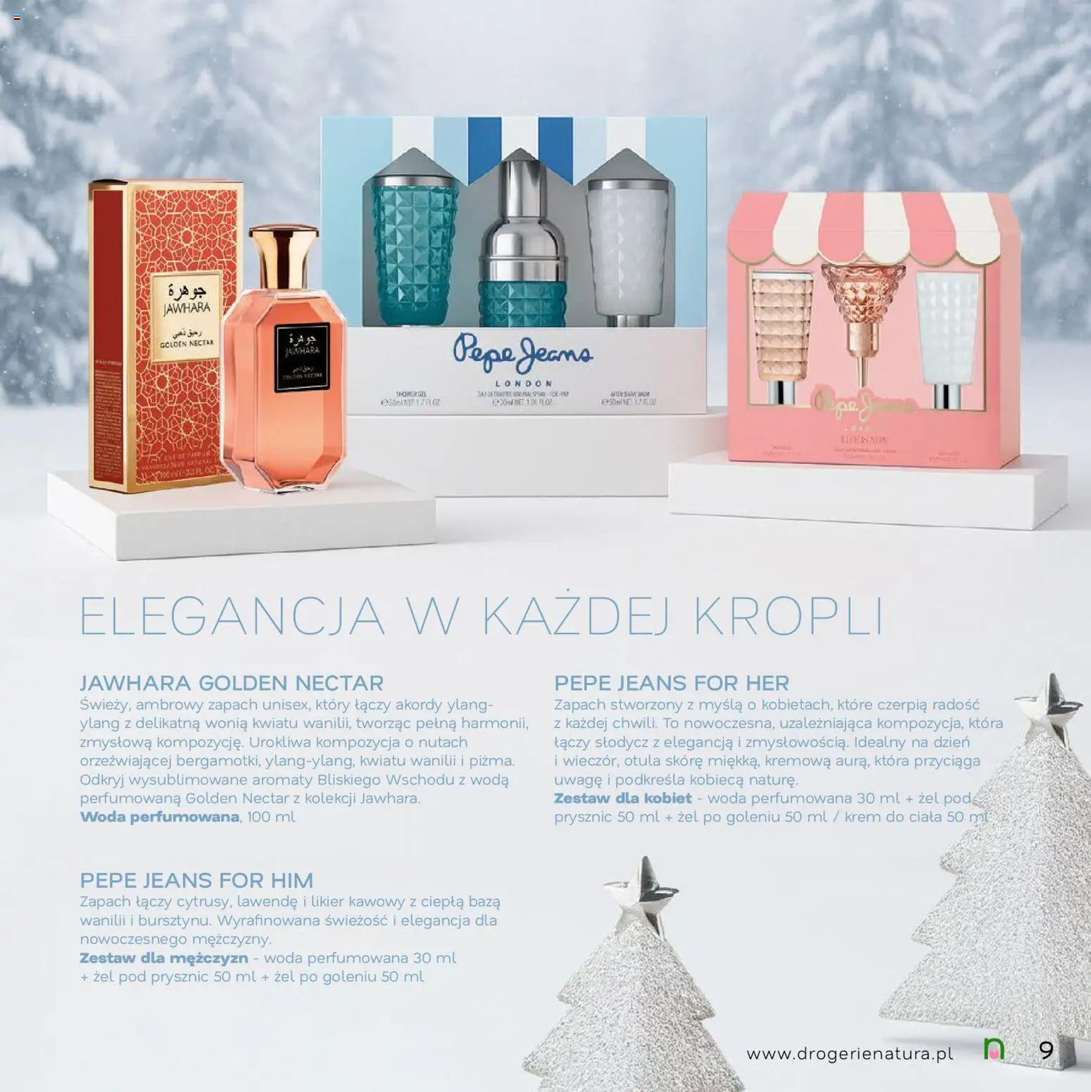 Drogerie Natura Gazetka - Magia Świąt od 18.11.2025 | Strona: 9 | Produkty: Zapach, Krem do ciała, Żel pod prysznic, Woda
