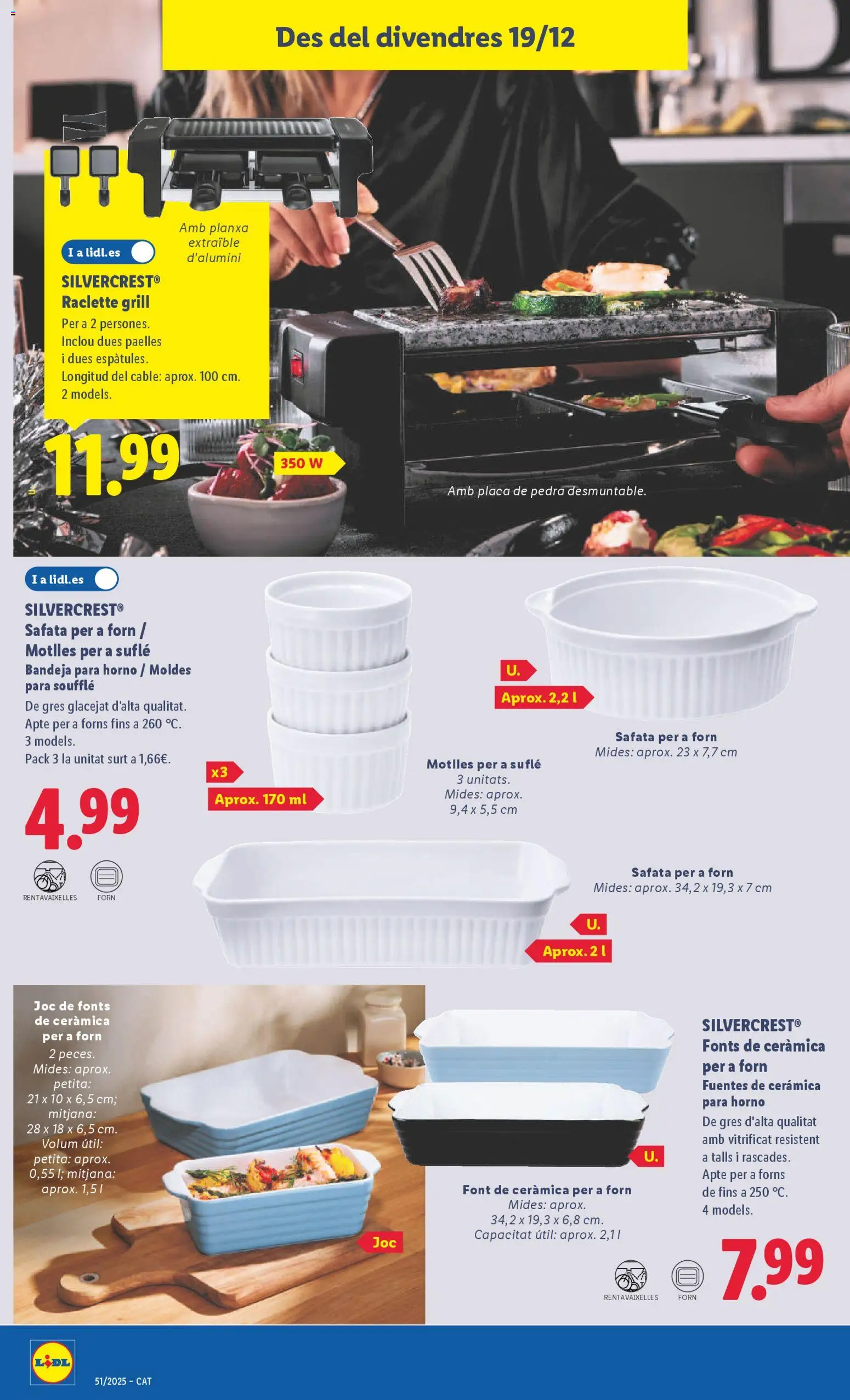 Lidl folleto de bazar │ válido desde el 15.12.2025 | Página: 28 | Productos: Cable, Horno, Κιτ fondue, Bandeja
