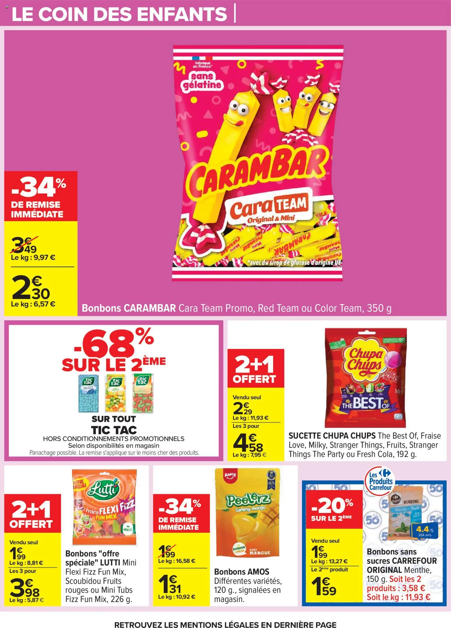 {H1} | Page: 16 | Produits: Fraise, Thé, Bonbons, Gélatine