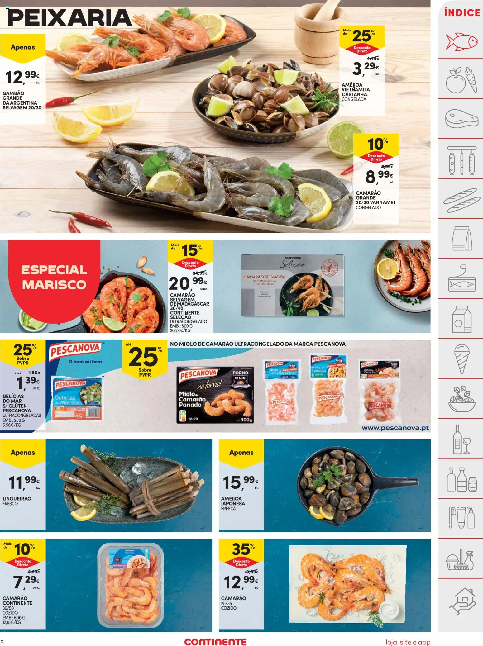 Continente folheto │ válido de 06.01.2026 | Página: 5 | Produtos: Forno, Camarão