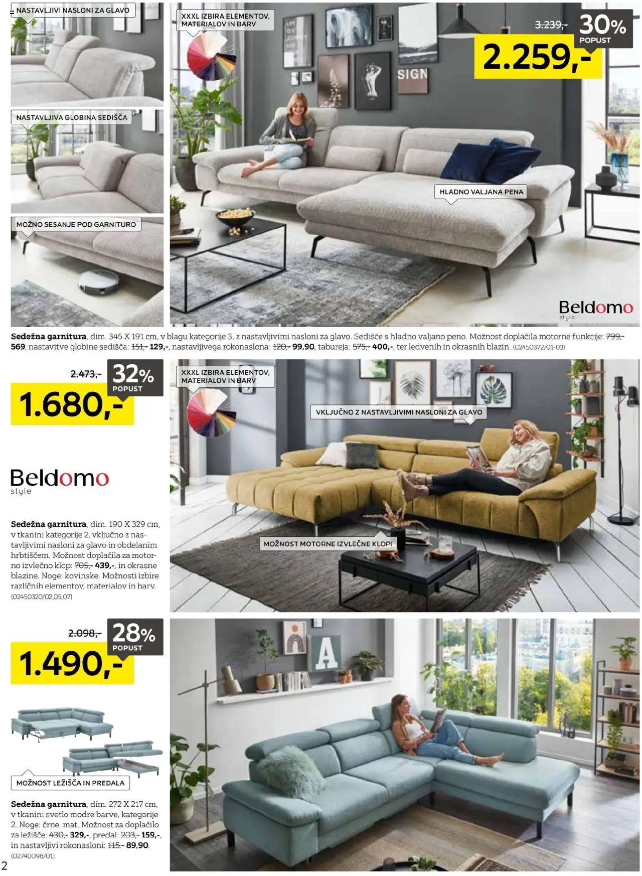 Novi XXXL Lesnina katalog ponudbe – veljaven od 30.09.2025 | Stran: 2 | Izdelki: Ležišče