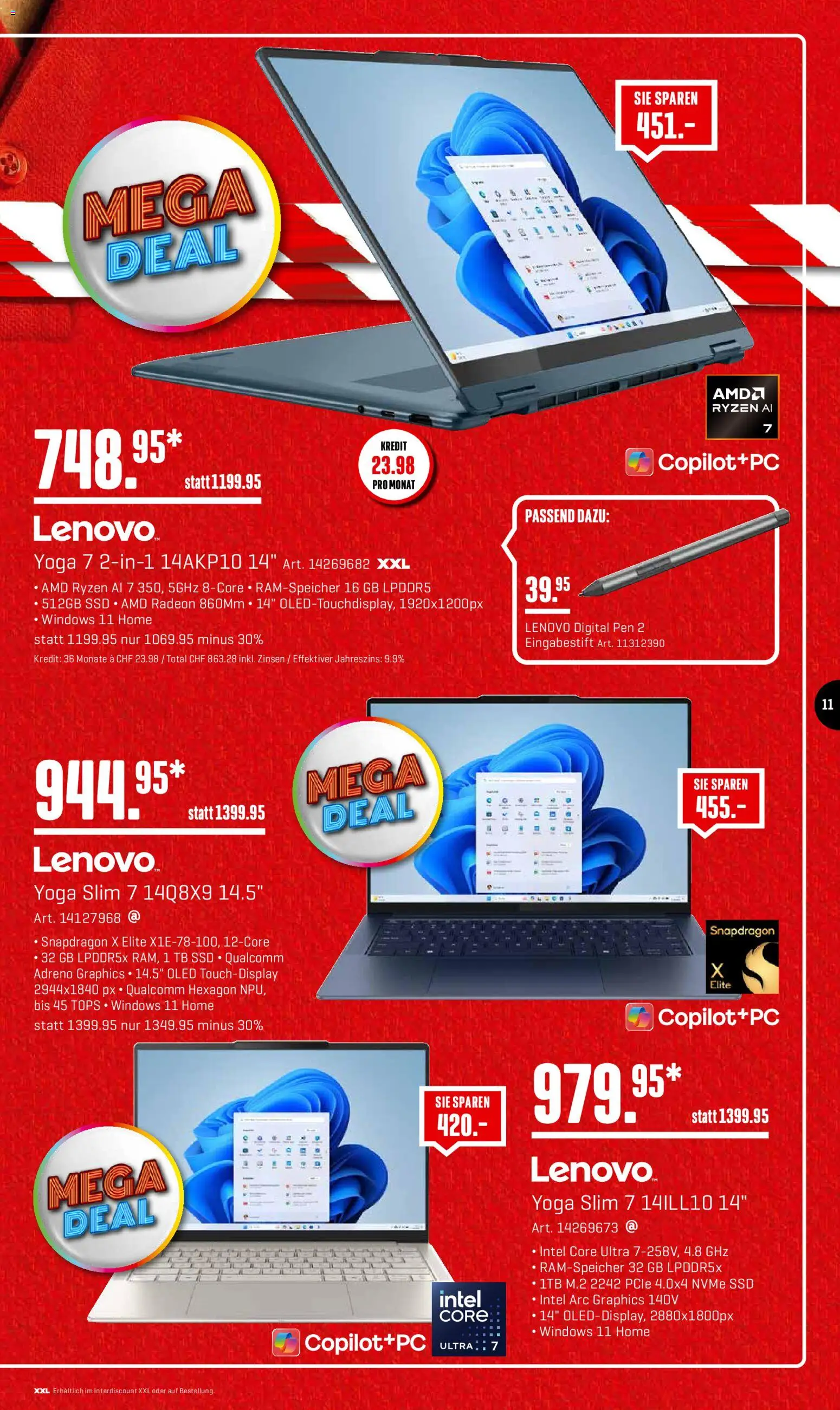 Interdiscount Aktionen – gültig ab 26.01.2026 | Seite: 11 | Produkte: Lenovo