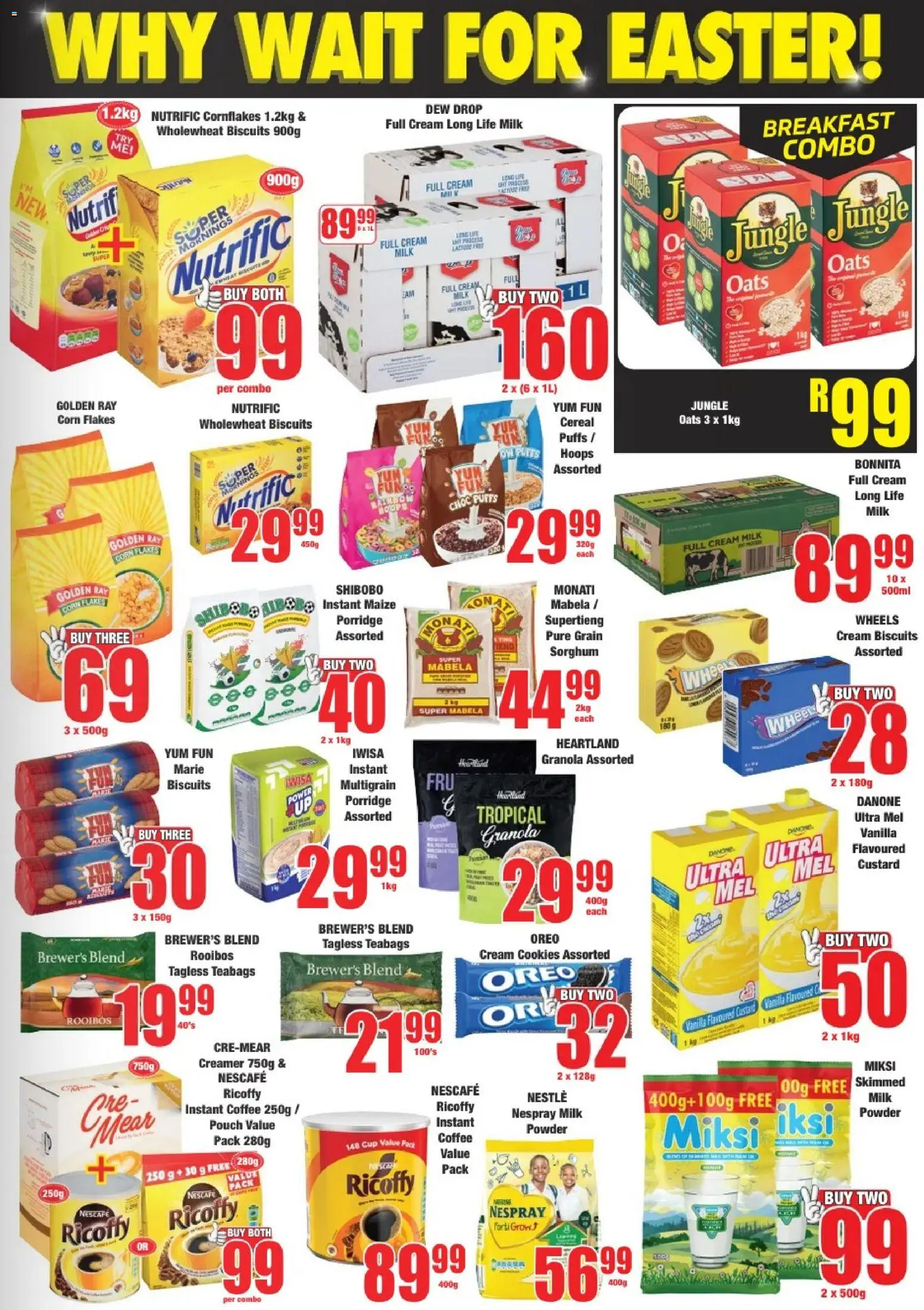 New Boxer catalogue – valid from 09.03.2026 | Page: 5 | Products: Custard, Oats, Biscuits, Powder