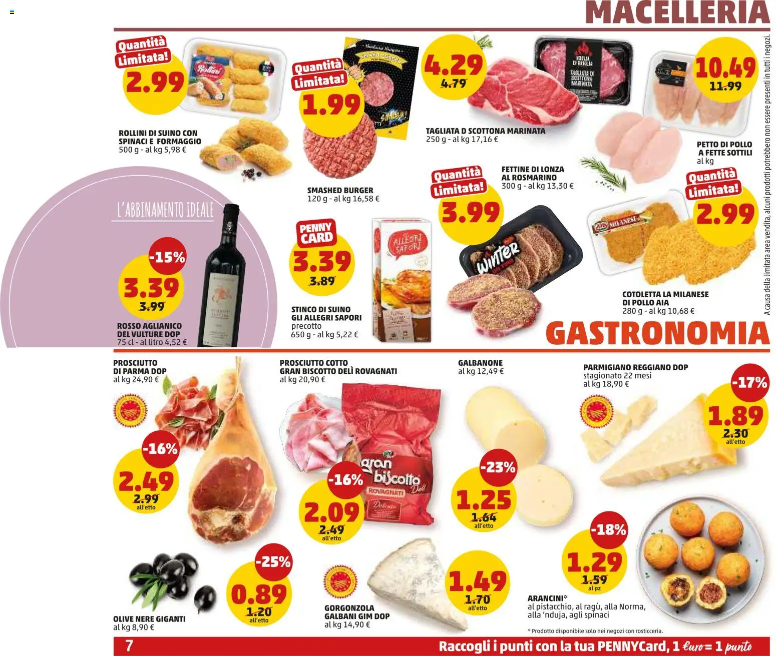 Volantino PENNY del 06.11.2025 | Pagina: 7 | Prodotti: Rosmarino, Olive, Parmigiano, Gorgonzola