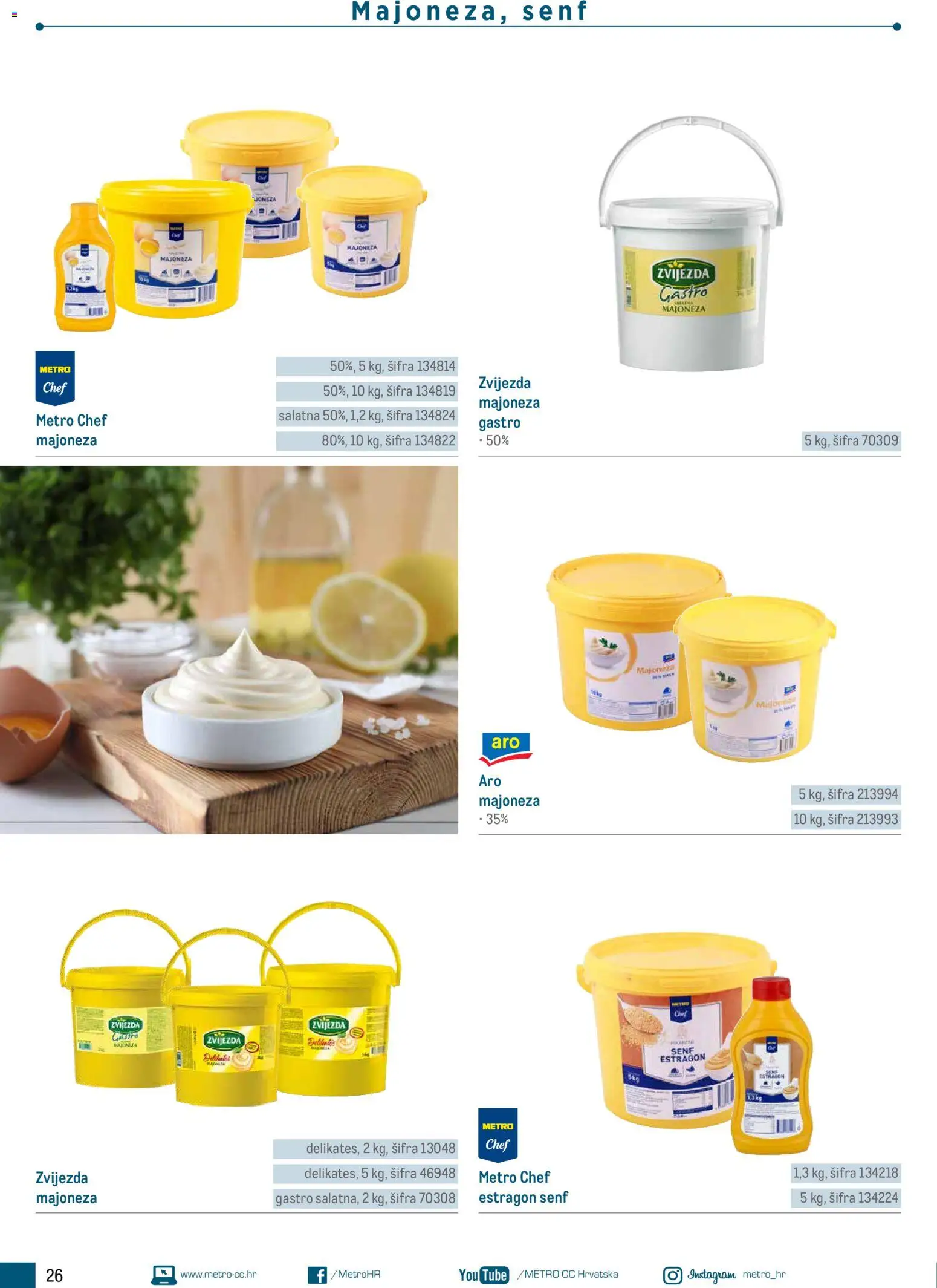 Metro katalog | vrijedi od 05.03.2026 | Stranica: 26 | Proizvodi: Majoneza, Senf