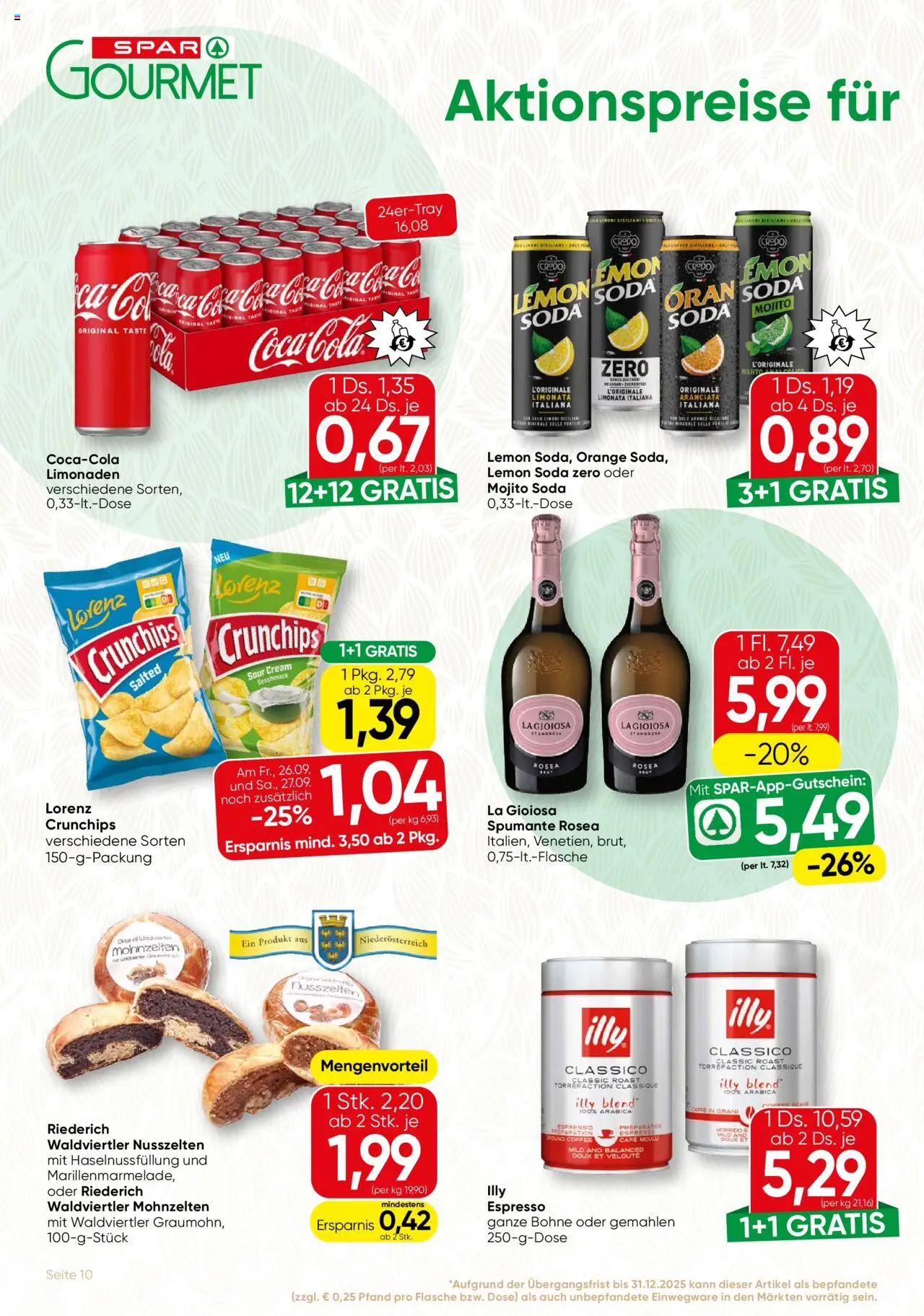 SPAR Gourmet Flugblatt gültig ab 25.09.2025 | Seite: 10