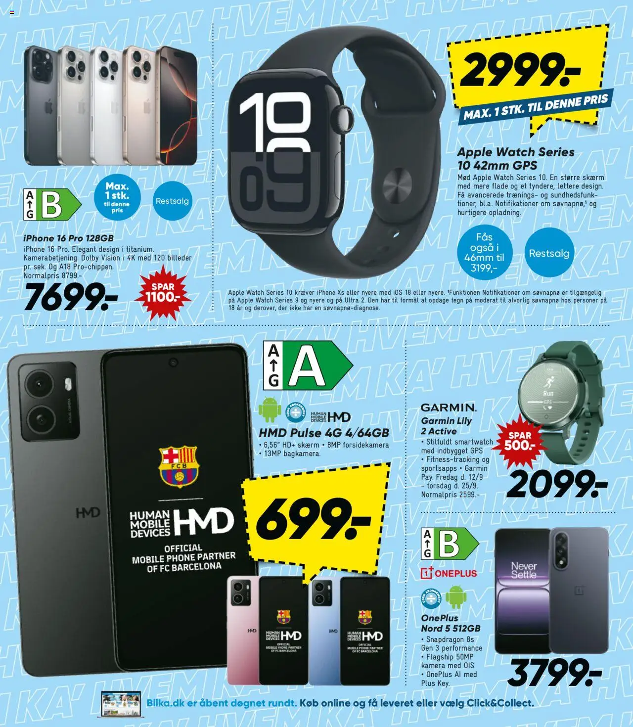 Bilka tilbudsavis – gyldig fra 12.09.2025 | Side: 21 | Produkter: Skærm, GPS, Kamera, Smartwatch