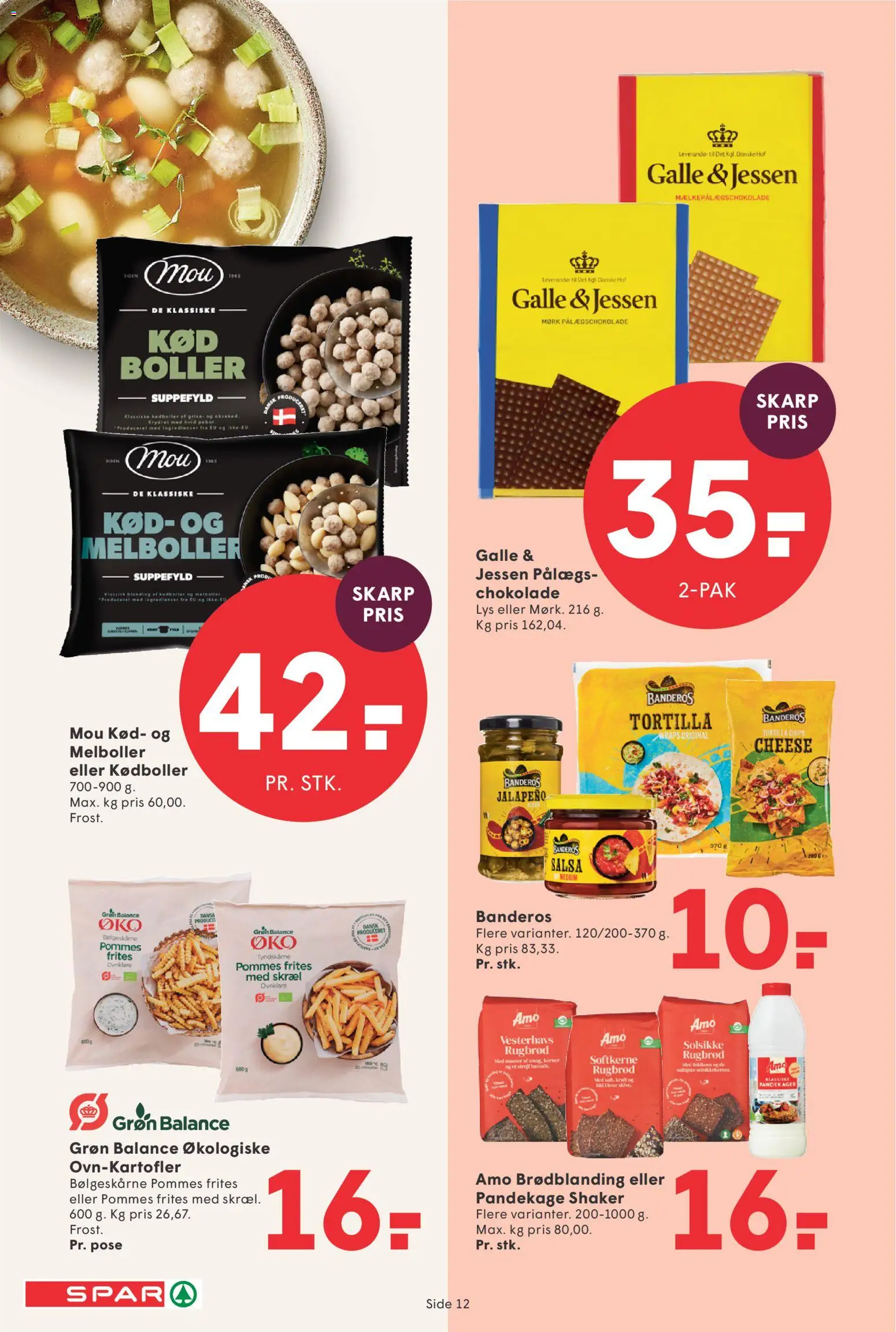 Spar tilbudsavis – gyldig fra 20.02.2026 | Side: 12 | Produkter: Chokolade, Salsa, Rugbrød, Pålægschokolade
