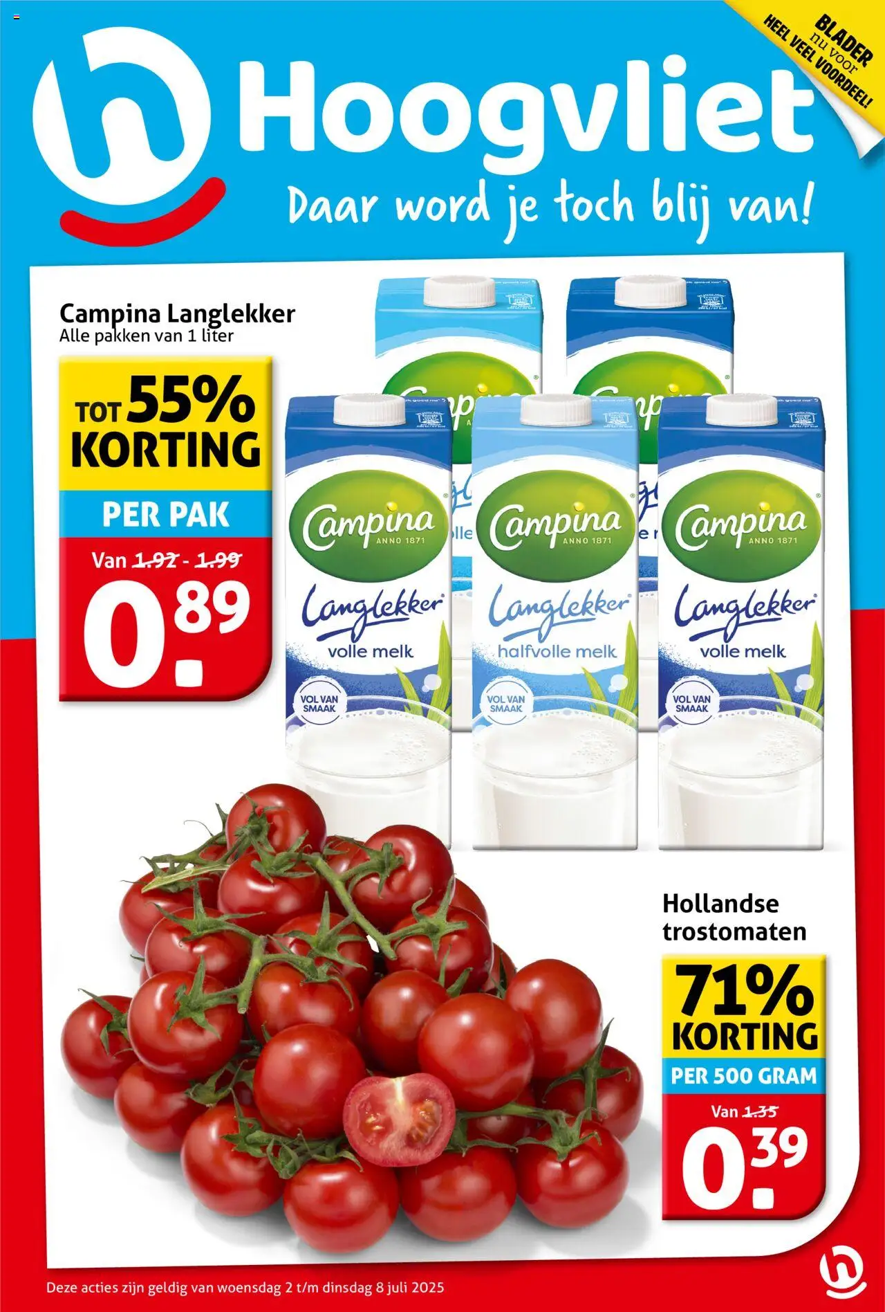  | Pagina: 1 | Producten: Melk, Halfvolle Melk, Volle melk