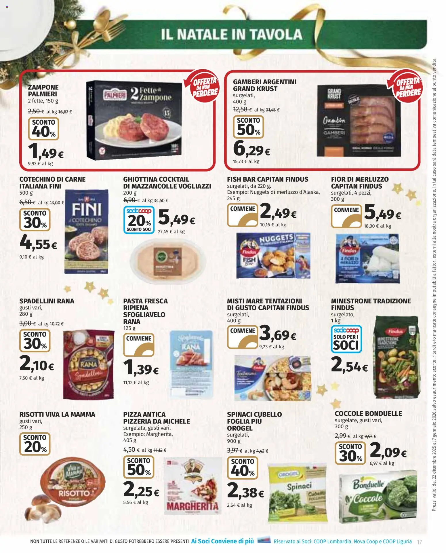 Volantino COOP del 22.12.2025 | Pagina: 17 | Prodotti: Minestrone, Merluzzo, Pasta, Cotechino