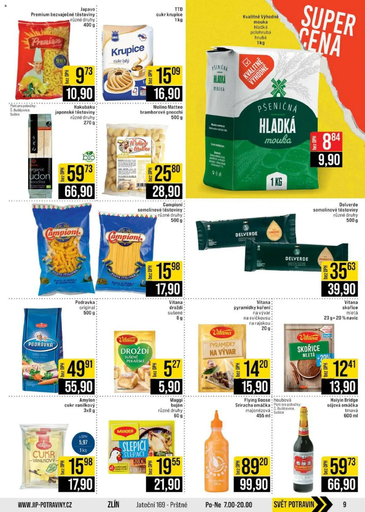 Jip leták - Cash & Carry od 25.03.2026 | Strana: 9 | Produkty: Maggi, Cukr krupice, Sriracha, Sójová omáčka