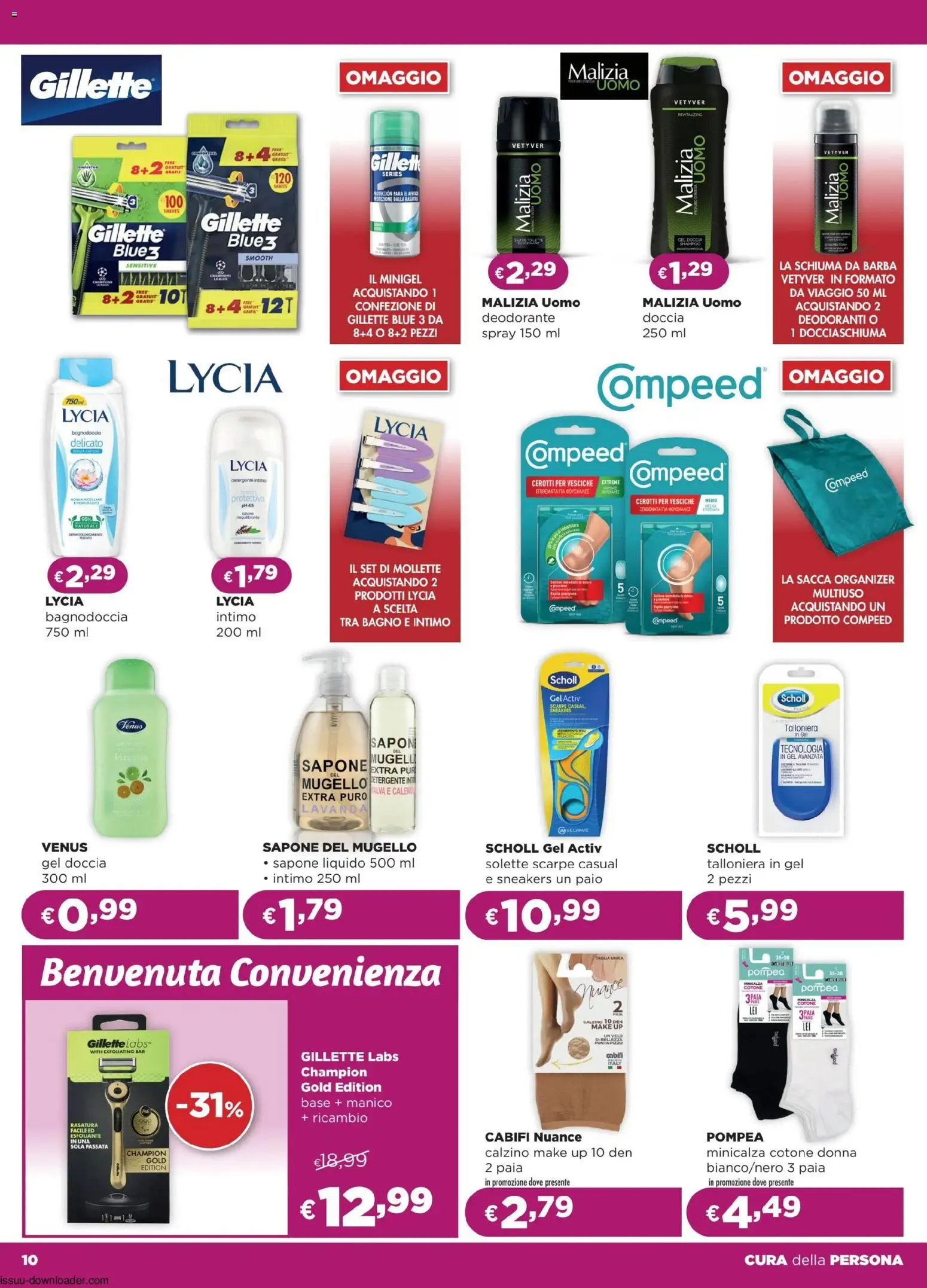 Volantino La Saponeria del 29.04.2026 | Pagina: 10 | Prodotti: Schiuma da barba, Intimo, Sneakers, Scarpe