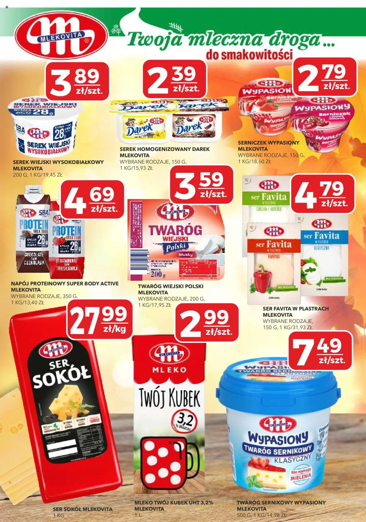 Top Market Gazetka od 23.10.2025 | Strona: 3 | Produkty: Ser favita, Mleko, Serek wiejski wysokobiałkowy, Body