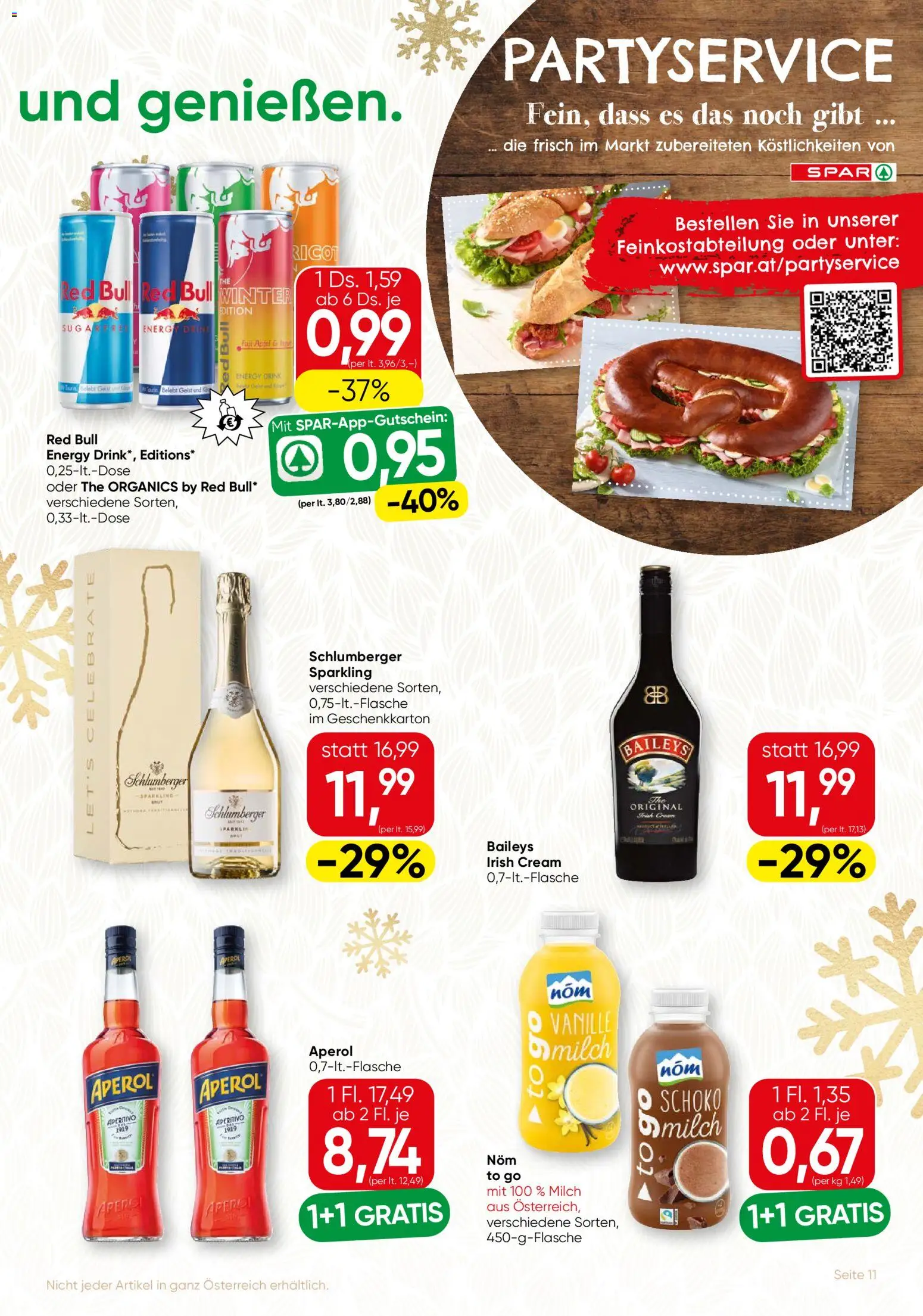 SPAR Gourmet Flugblatt gültig ab 18.12.2025 | Seite: 11 | Produkte: Milch