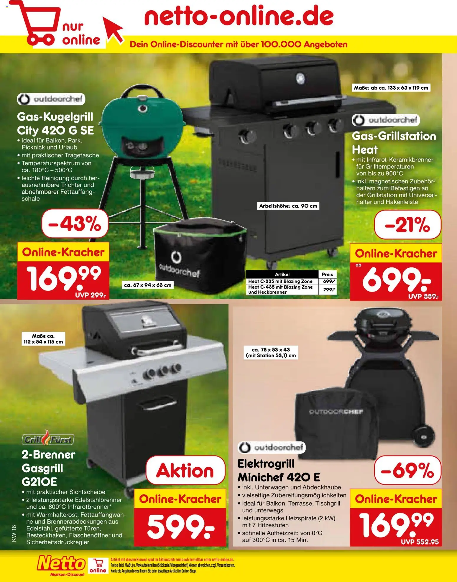 Netto Marken-Discount Prospekt 	 – gültig ab 13.04.2026 | Seite: 46 | Produkte: Grill, Hakenleiste