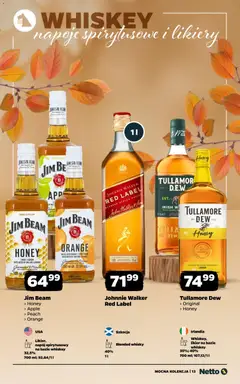Pogląd oferty "Netto gazetka - Alkohole mocne" - ważna od 10.11.2025 | Strona: 13 | Produkty: Jim Beam, Napoje, Red label, Whisky