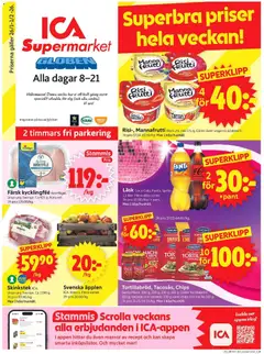 ICA Supermarket - Stockholm Globen - Förhandsvisning av reklamblad från butik ICA Supermarket aktuell från 26.01.2026
