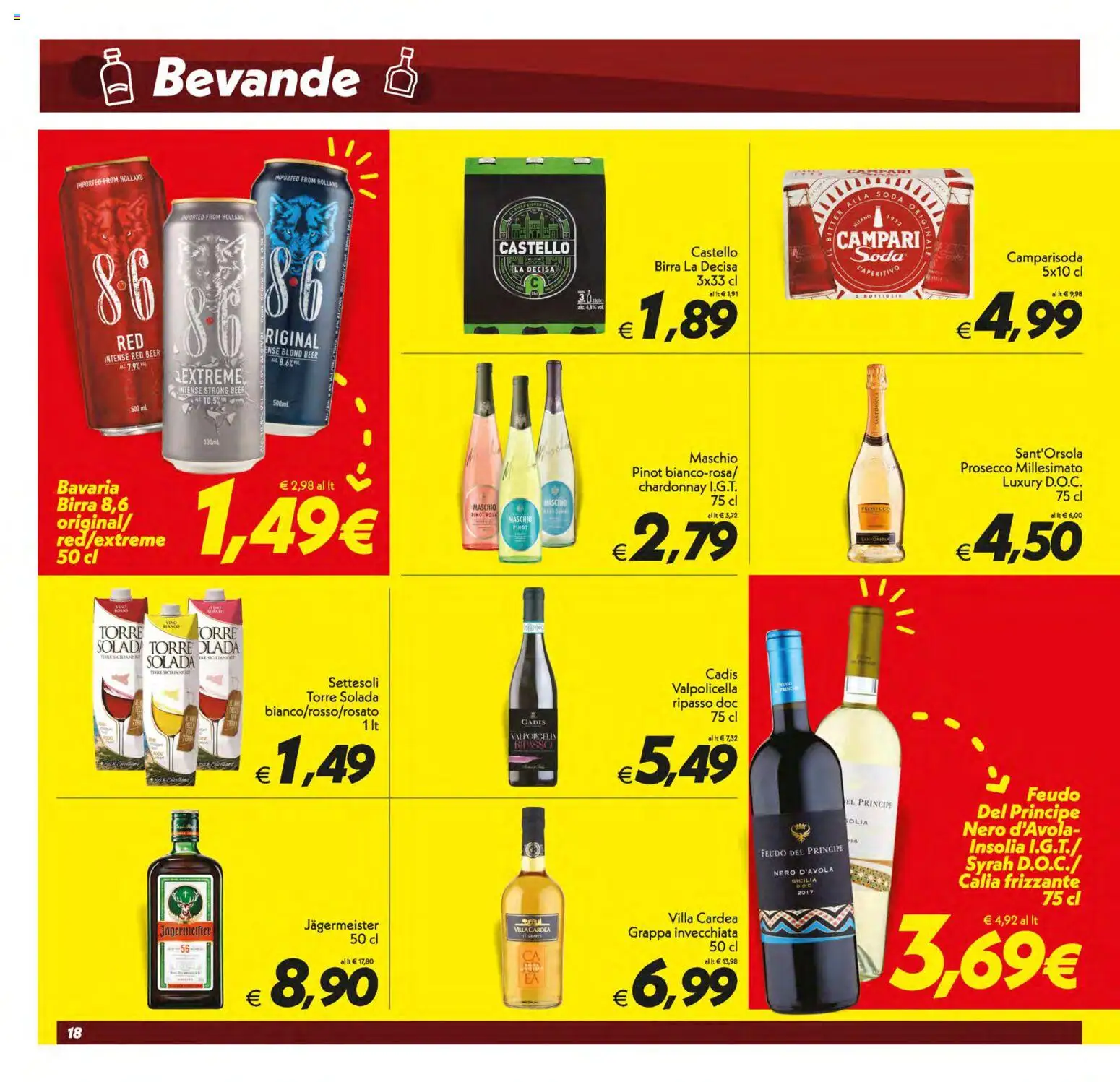 Volantino SuperConveniente del 05.01.2026 | Pagina: 18 | Prodotti: Birra, Prosecco, Grappa