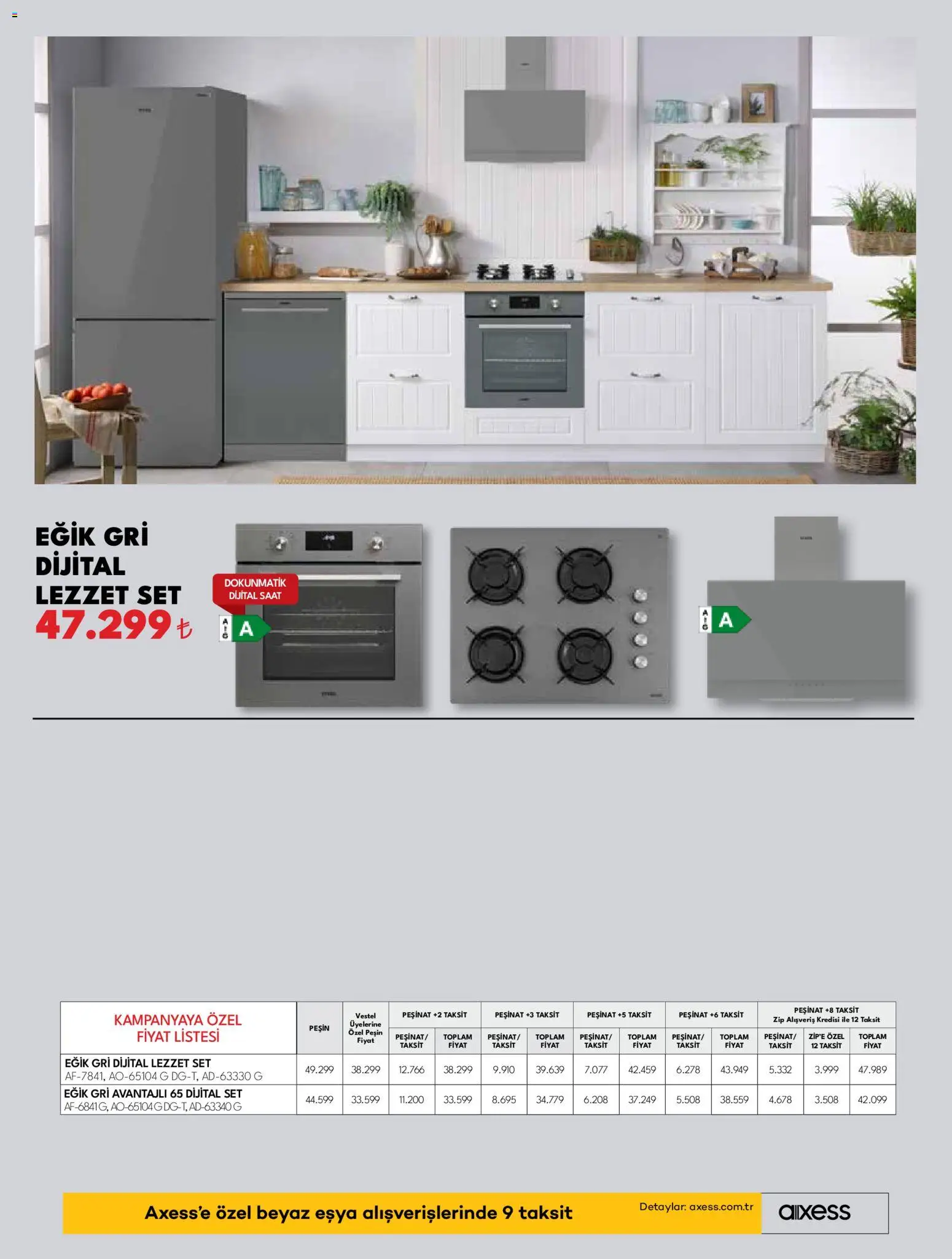 Vestel Ankastre Ürünler - 01.12.2025 tarihinden itibaren geçerlidir | Sayfa: 12 | Ürünler: Saat