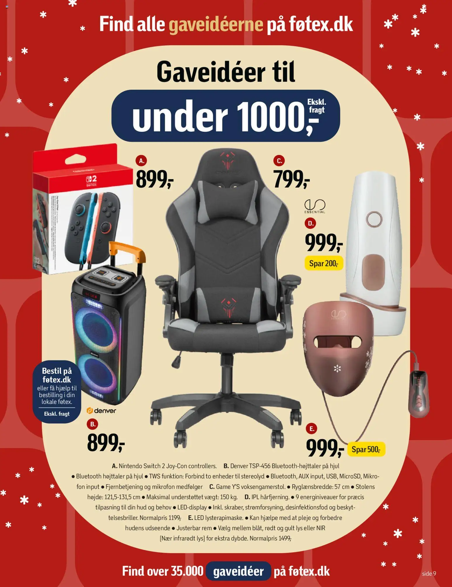Føtex tilbudsavis – gyldig fra 21.11.2025 | Side: 9 | Produkter: Nintendo Switch, Mikrofon, Højttaler