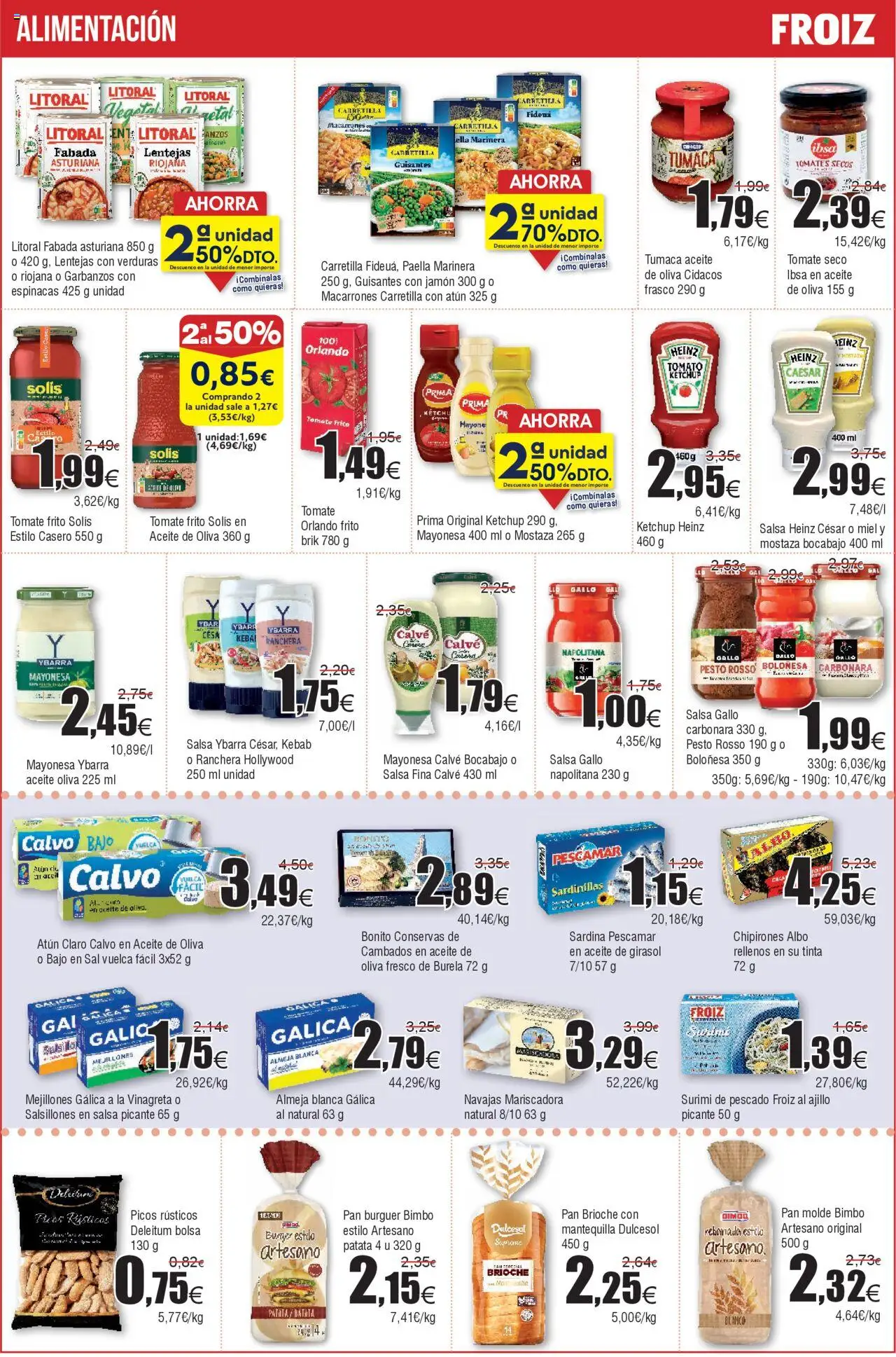 Froiz folleto │ válido desde el 12.08.2025 | Página: 9 | Productos: Aceite de girasol, Bolsa, Συσκευή ροής, Atún claro