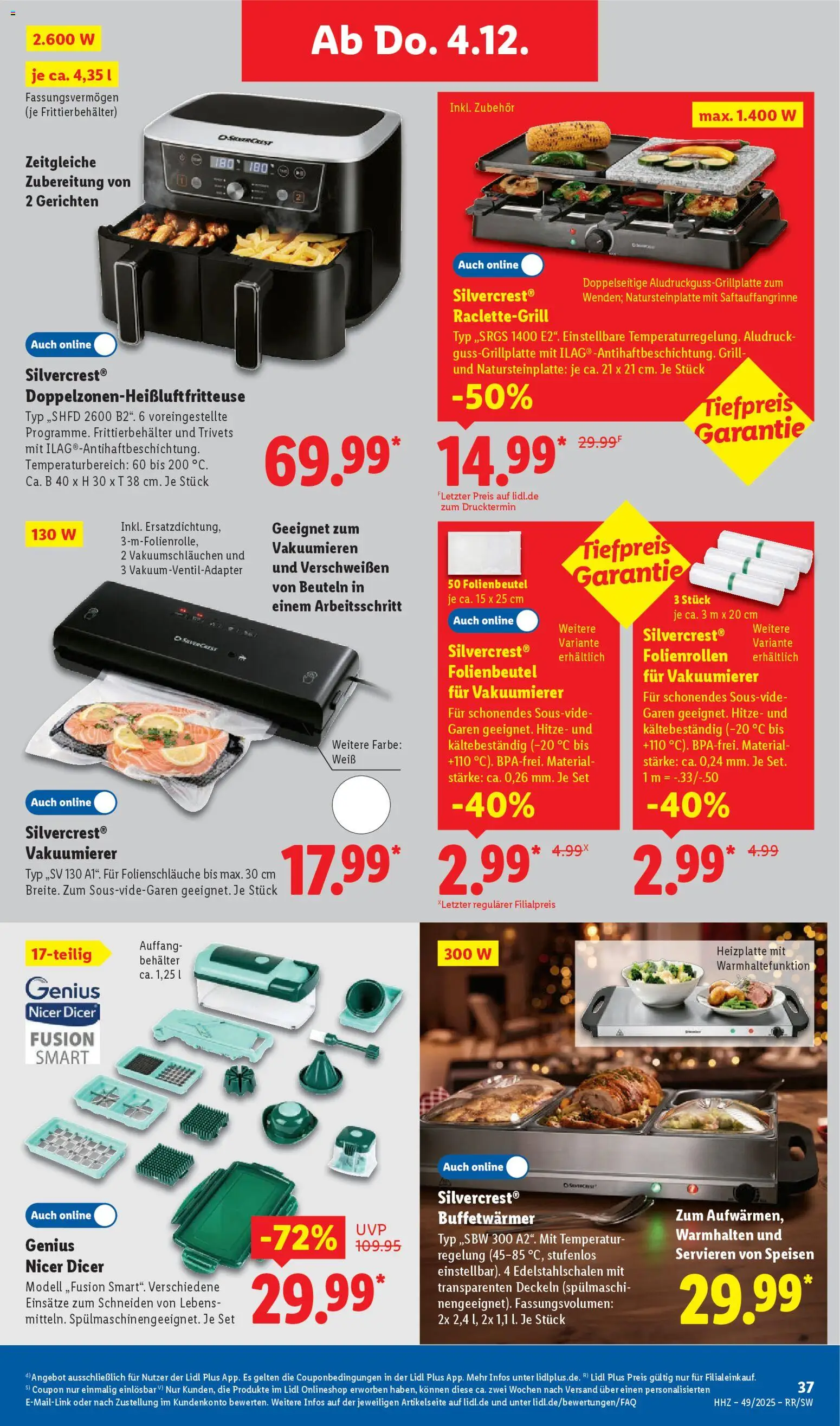 Lidl Prospekt Kornwestheim – gültig ab 01.12.2025 | Seite: 55 | Produkte: Grill, Vakuumierer