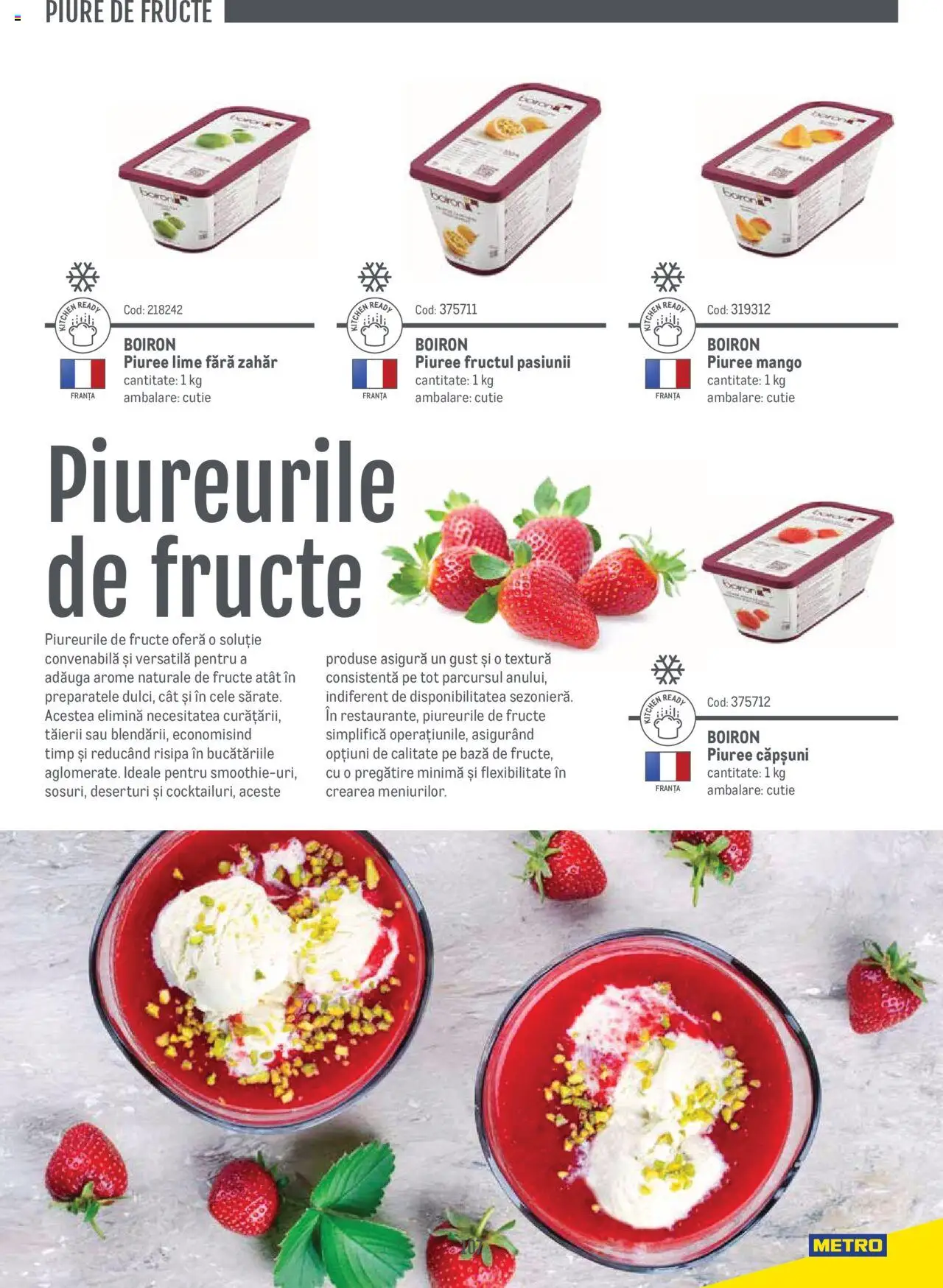 Noul catalog Metro – valabil de la 14.11.2024 | Pagină: 107 | Produse: Lime, Smoothie, Fructe, Zahăr