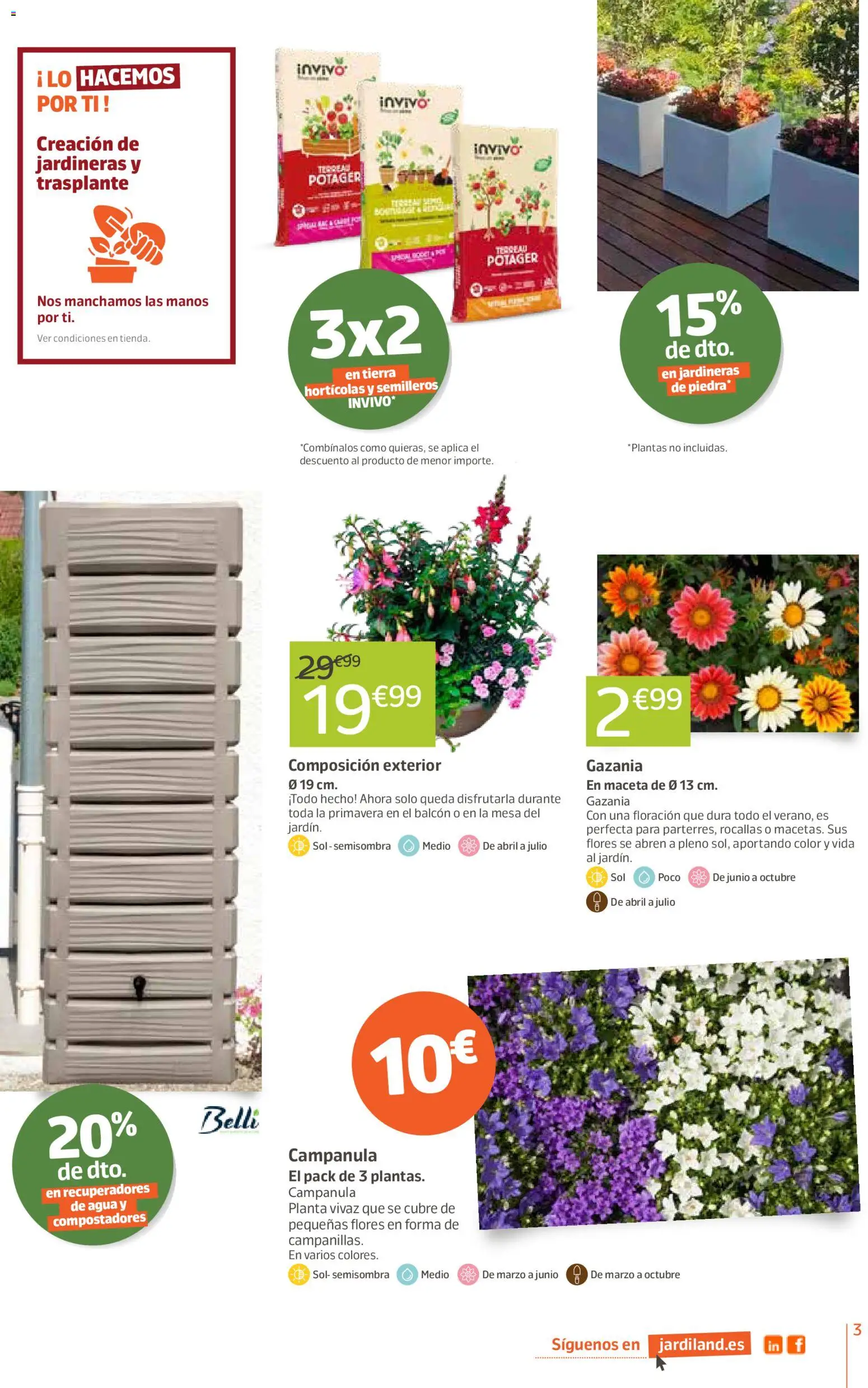 Jardiland folleto │ válido desde el 02.04.2026 | Página: 3 | Productos: Mesa, Maceta