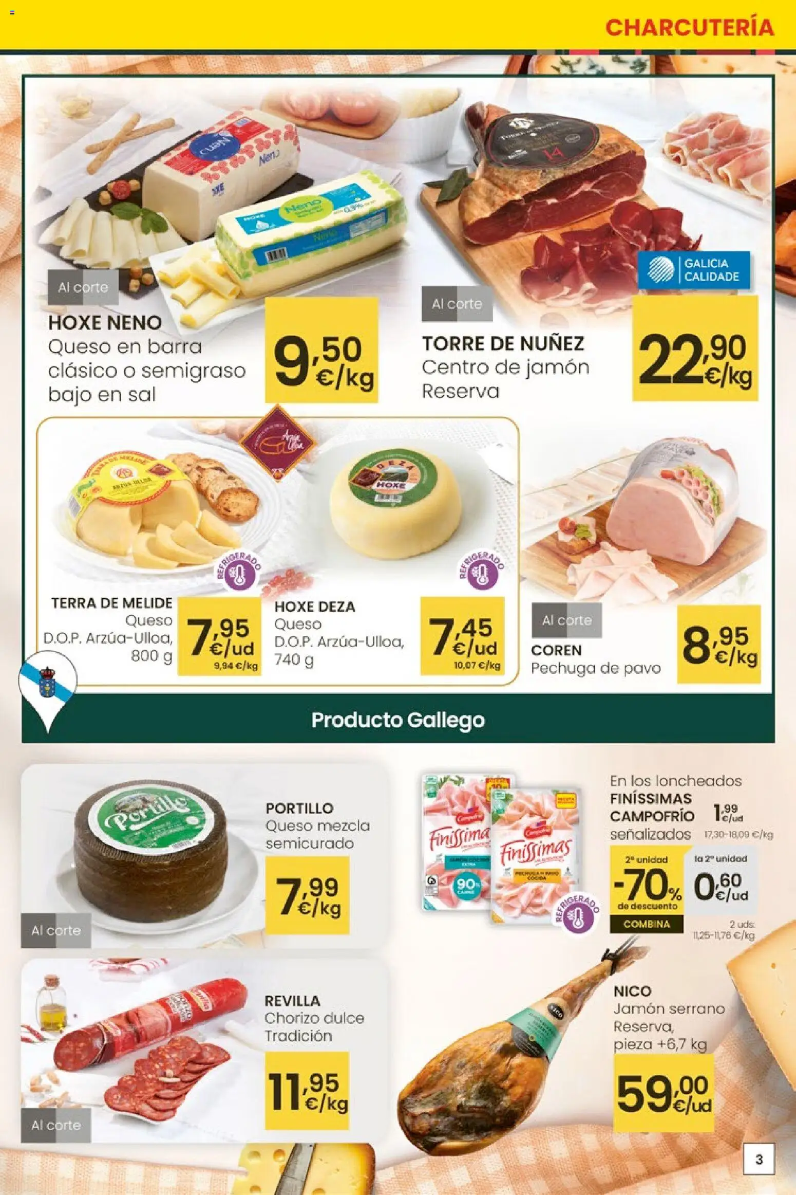 Eroski Aliprox  │ válido desde el 26.03.2026 | Página: 3 | Productos: Jamón serrano, Queso, Jamón