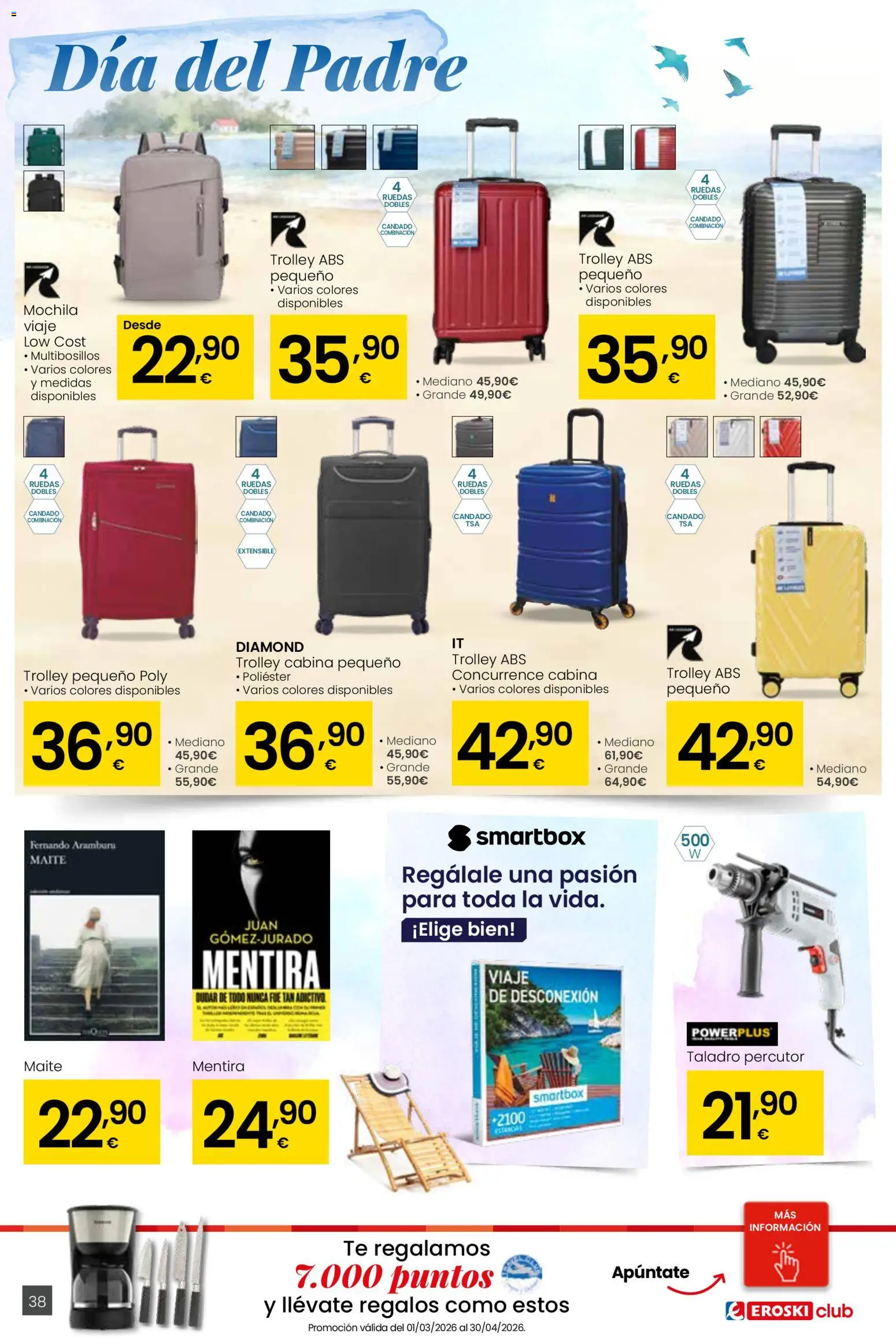 Eroski - Viste tu cesta de primavera  │ válido desde el 12.03.2026 | Página: 38 | Productos: Mochila, Té