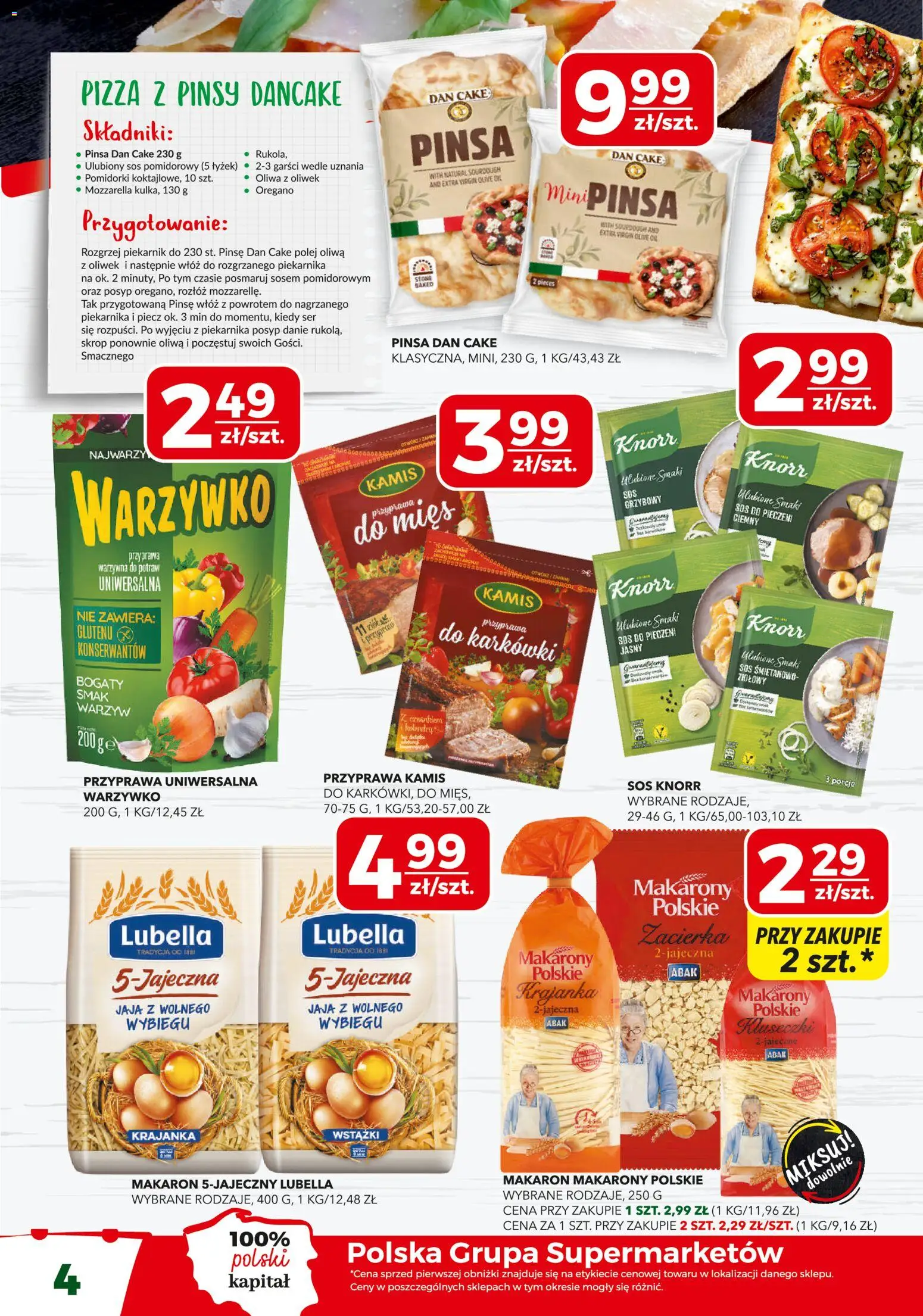 Top Market Gazetka od 20.11.2025 | Strona: 4 | Produkty: Ser, Makarony, Jaja, Sos