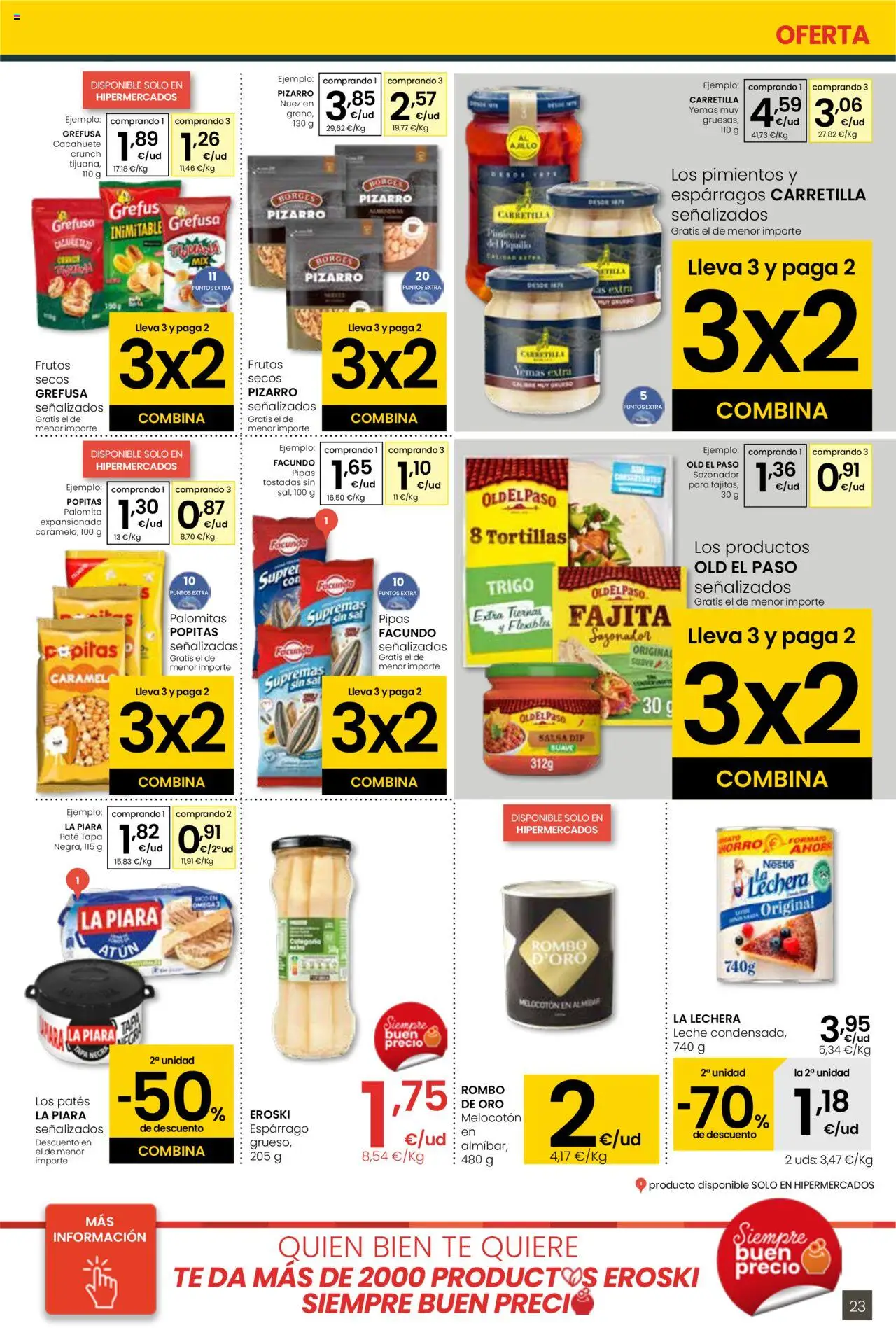 Eroski - Ofertón │ válido desde el 28.08.2025 | Página: 23 | Productos: Paté, Frutos secos, Té, Sazonador
