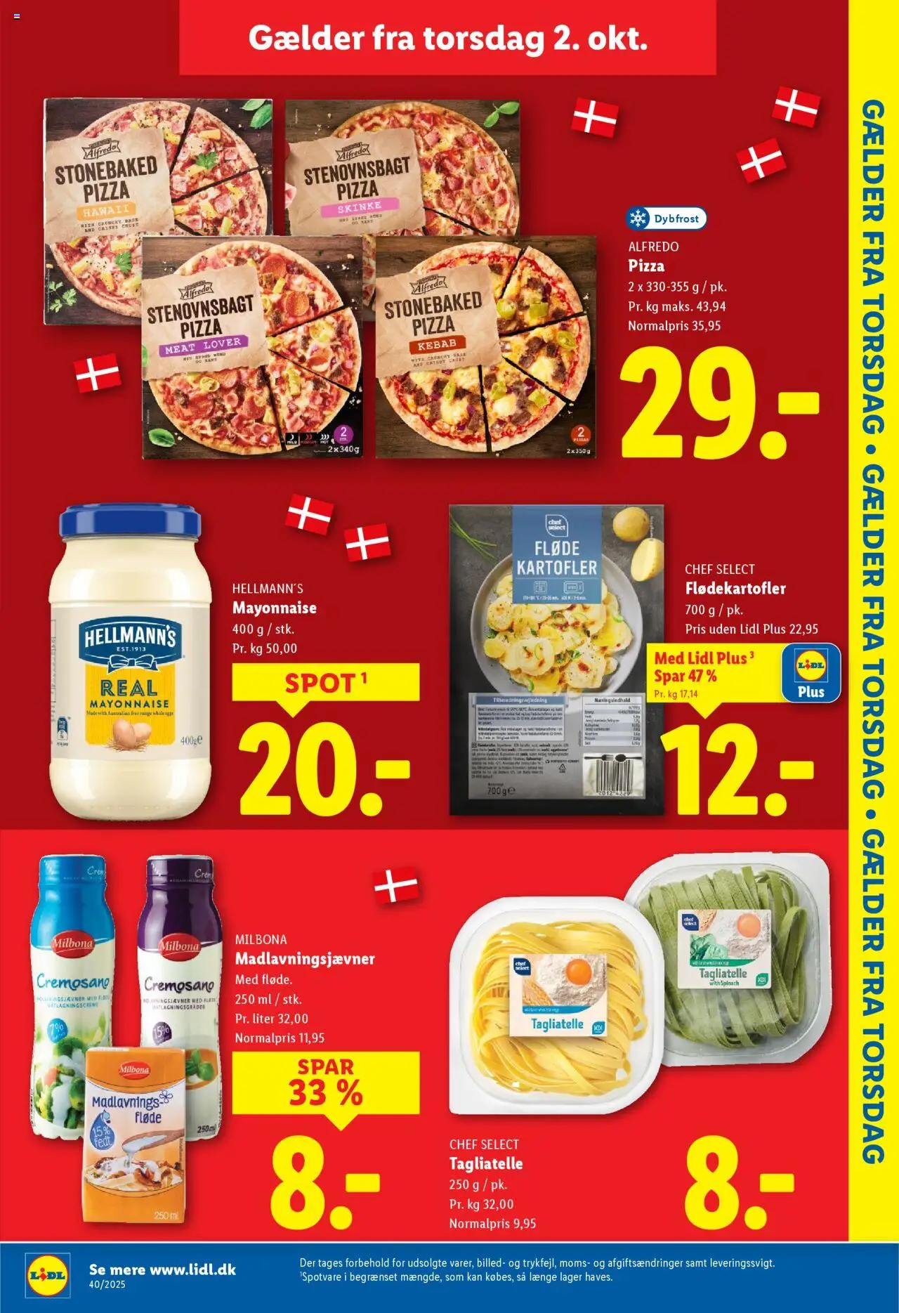 Lidl tilbudsavis – gyldig fra 28.09.2025 | Side: 33 | Produkter: Skinke, Pizza, Kebab, Søm