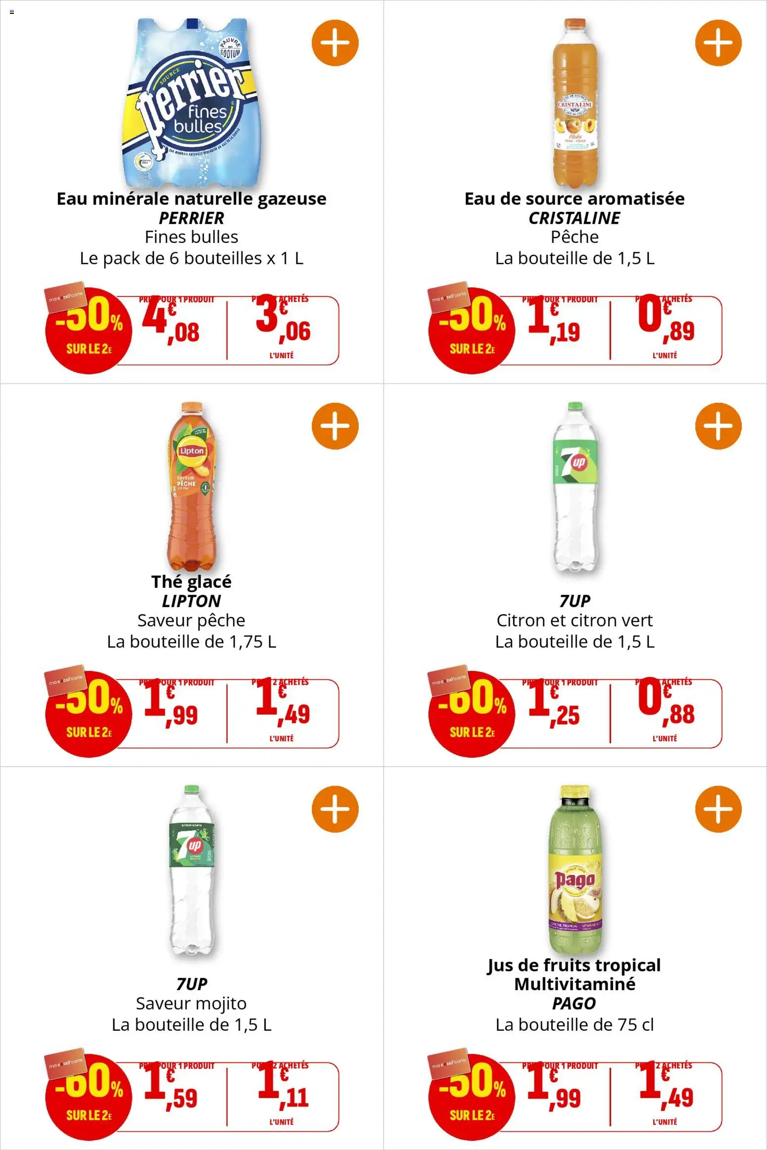 {H1} | Page: 44 | Produits: Pêche, Eau minérale naturelle, Eau de source, Jus