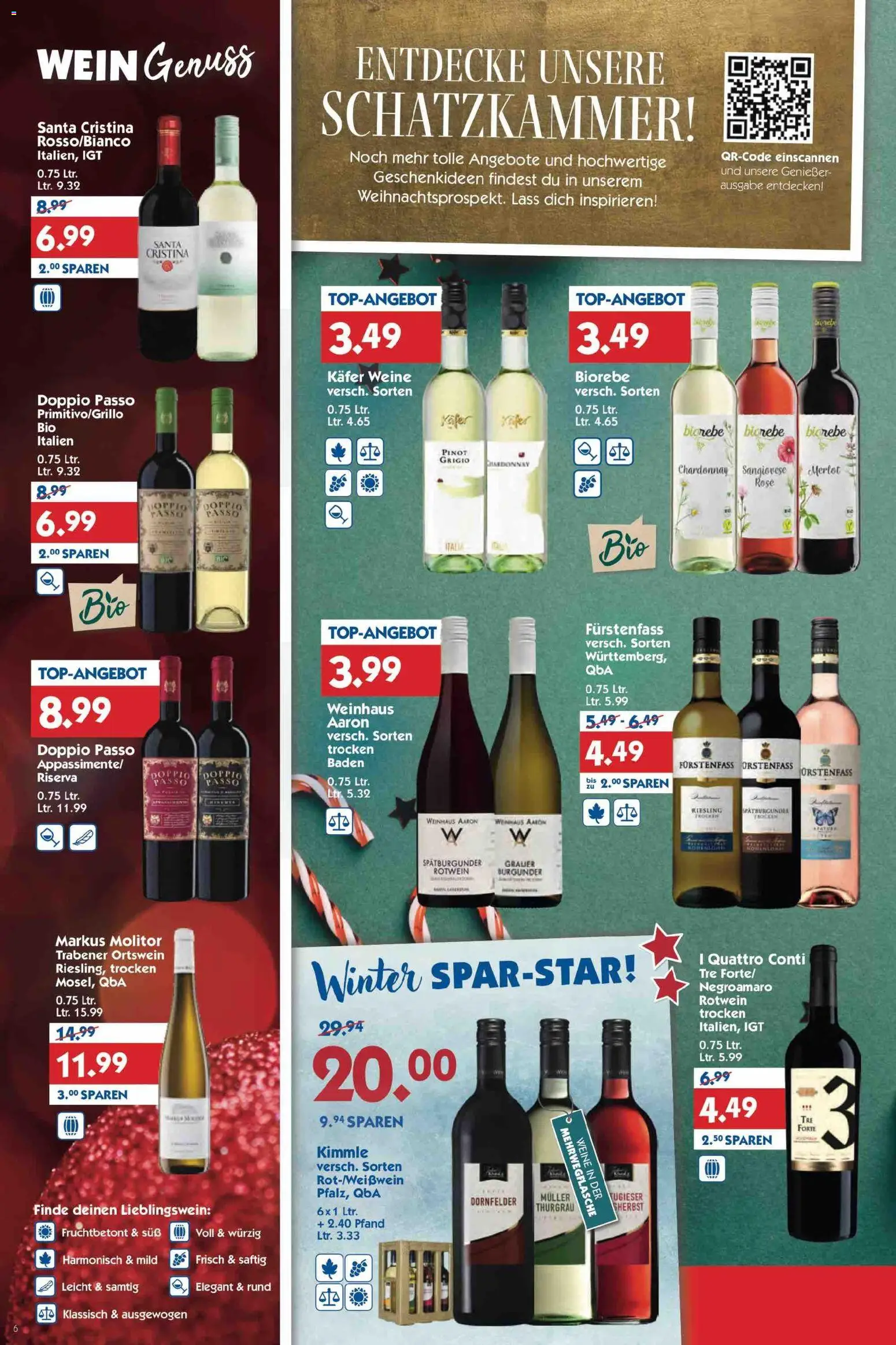 HOL’AB! Prospekt – gültig ab 08.12.2025 | Seite: 6 | Produkte: Rotwein, Merlot, Doppio Passo, Wein