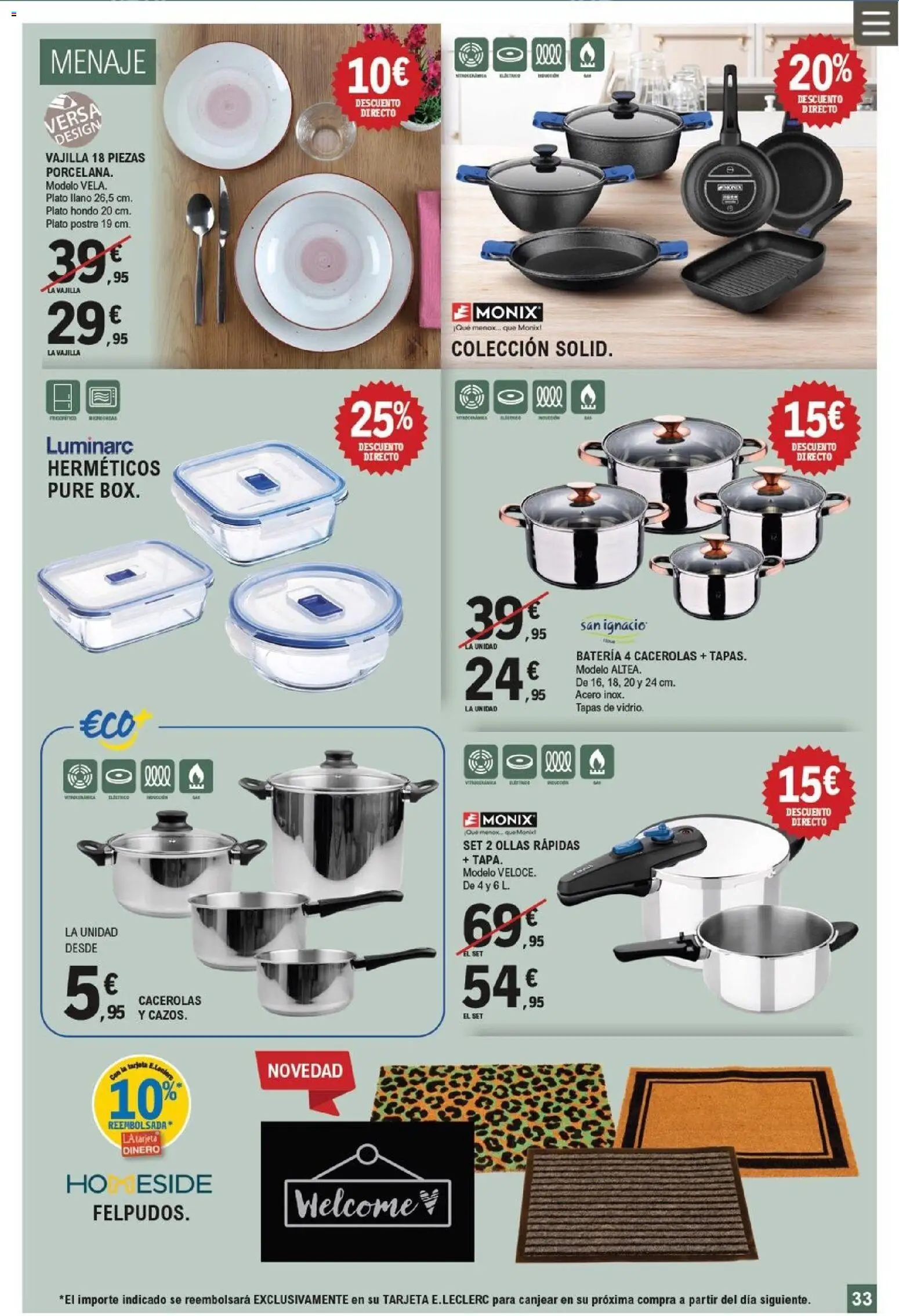 E.Leclerc folleto │ válido desde el 08.04.2026 | Página: 33 | Productos: Βρεφικό κρεβάτι, Batería