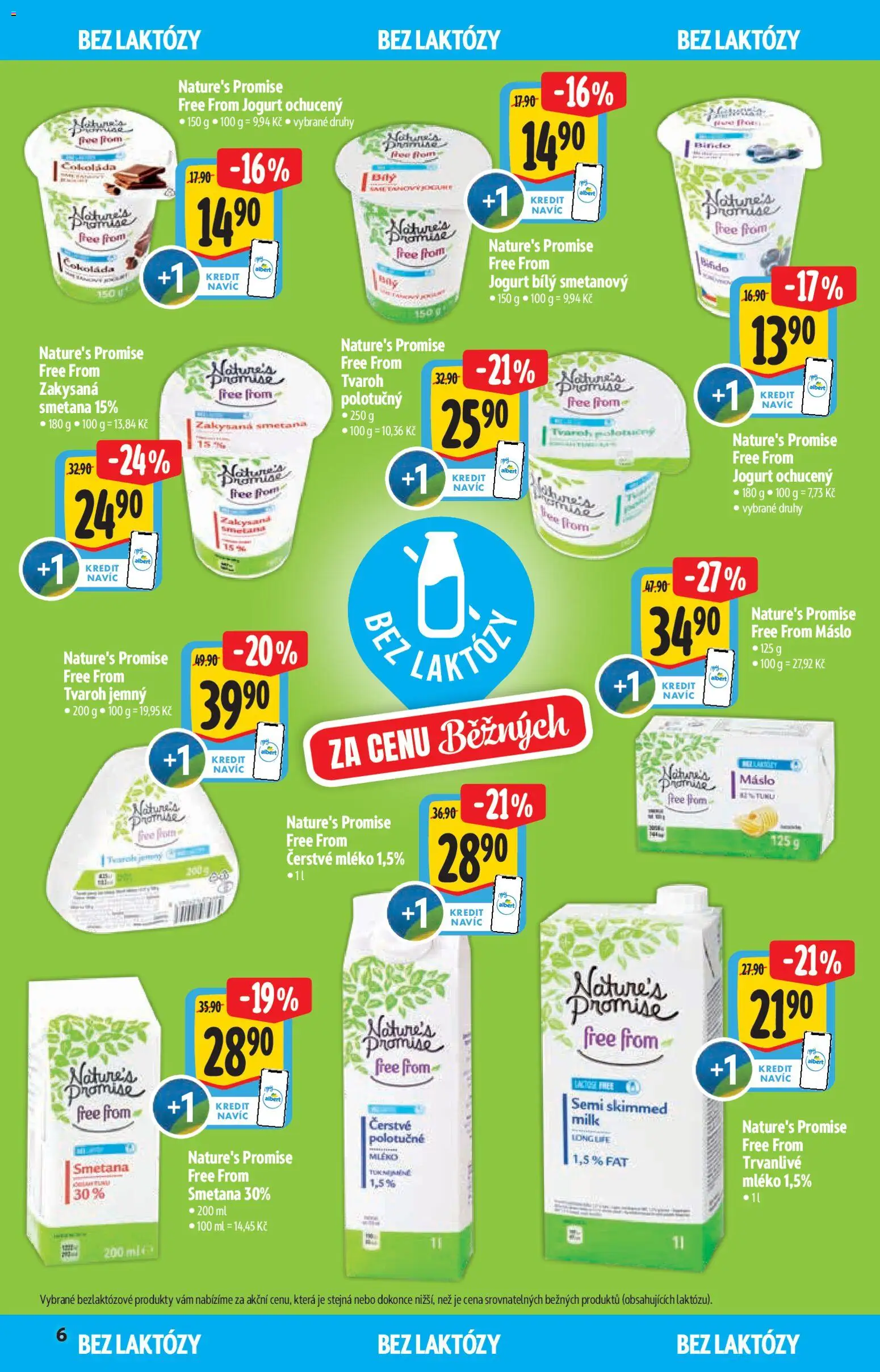 Albert katalog - Supermarket od 14.01.2026 | Strana: 6 | Produkty: Mléko, Máslo, Jogurt, Smetana