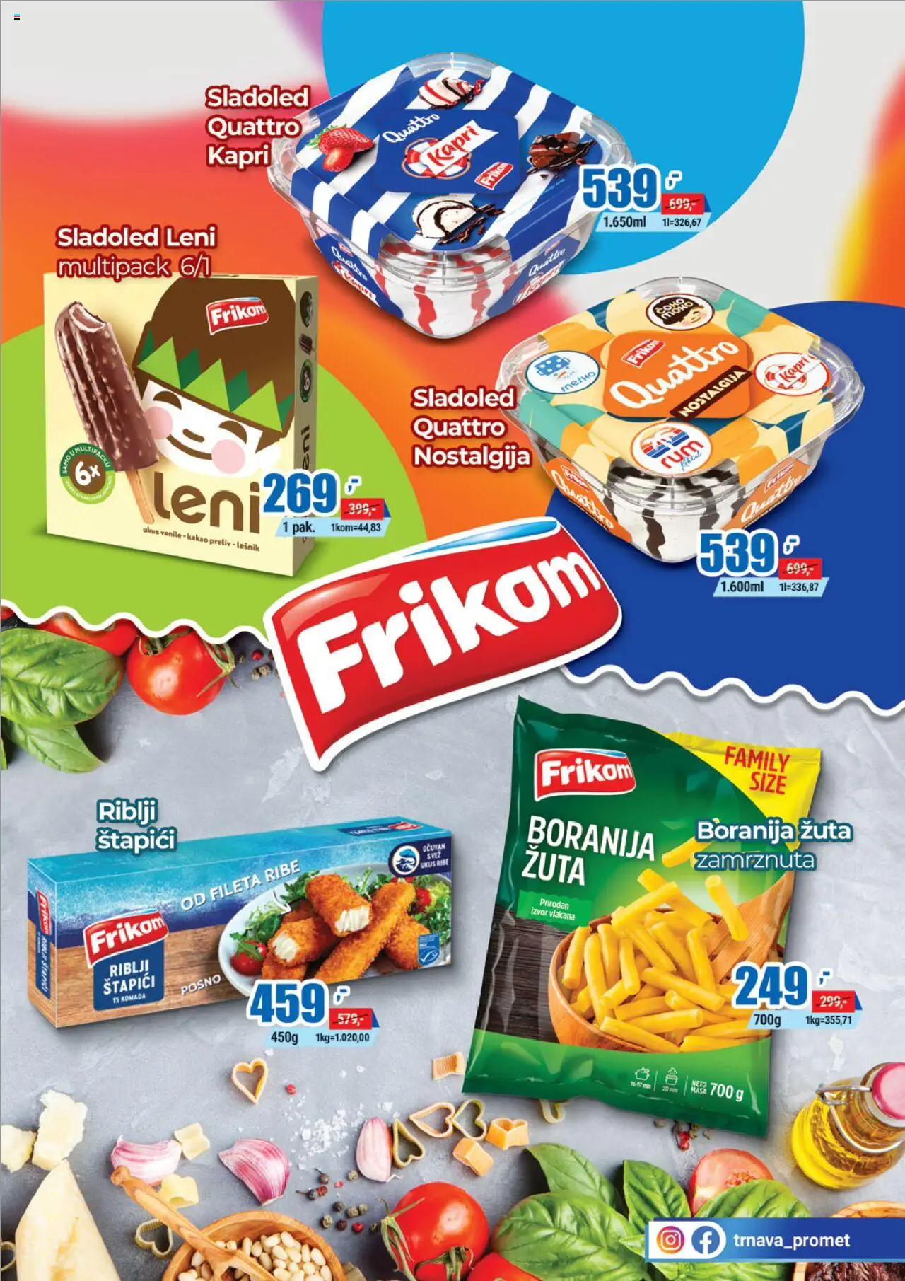 Trnava Promet katalog - važi od 16.06.2025 | Strana: 7 | Proizvode: Boranija, Sladoled, Riblji štapići