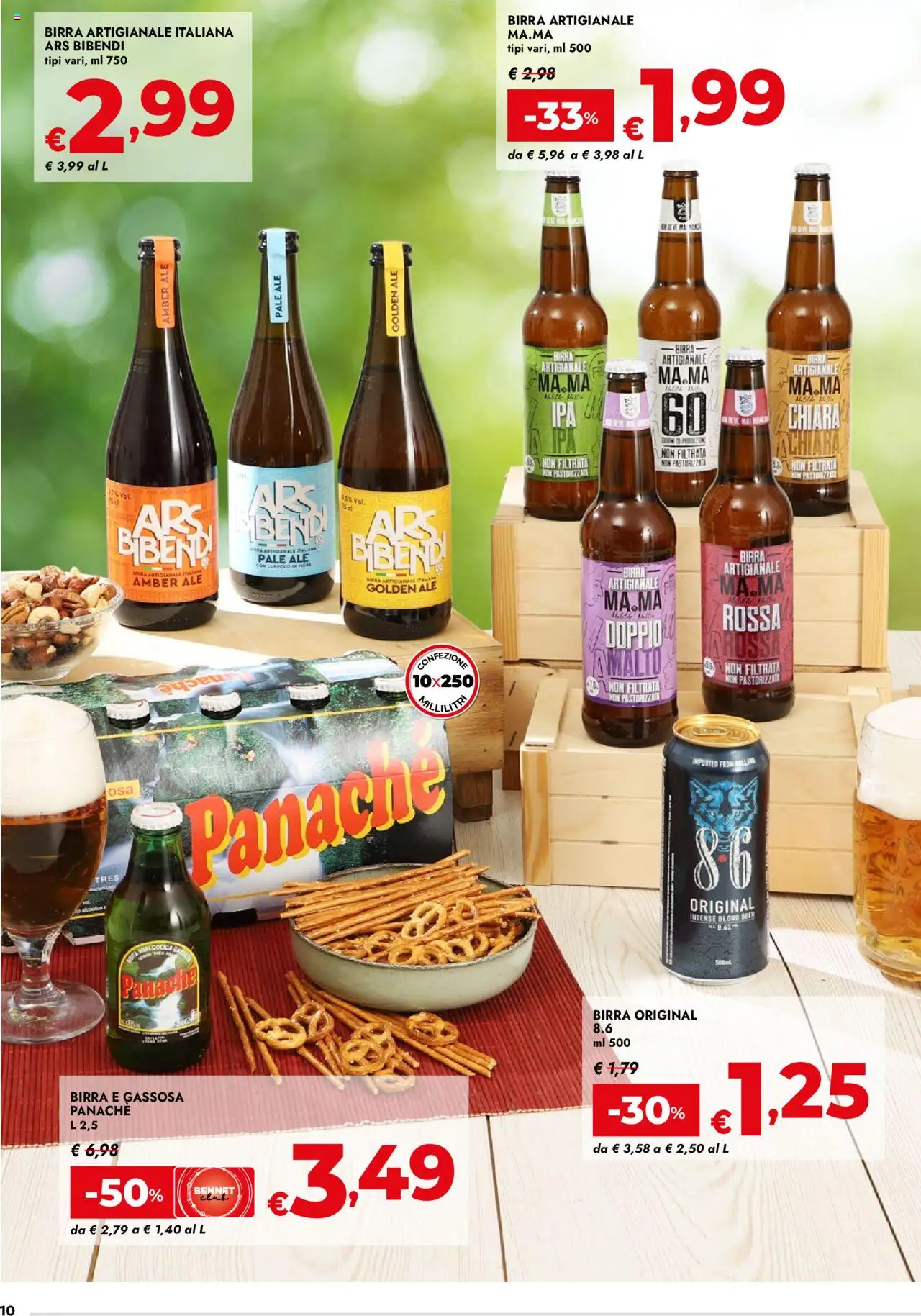 Volantino bennet del 07.08.2025 | Pagina: 10 | Prodotti: Birra