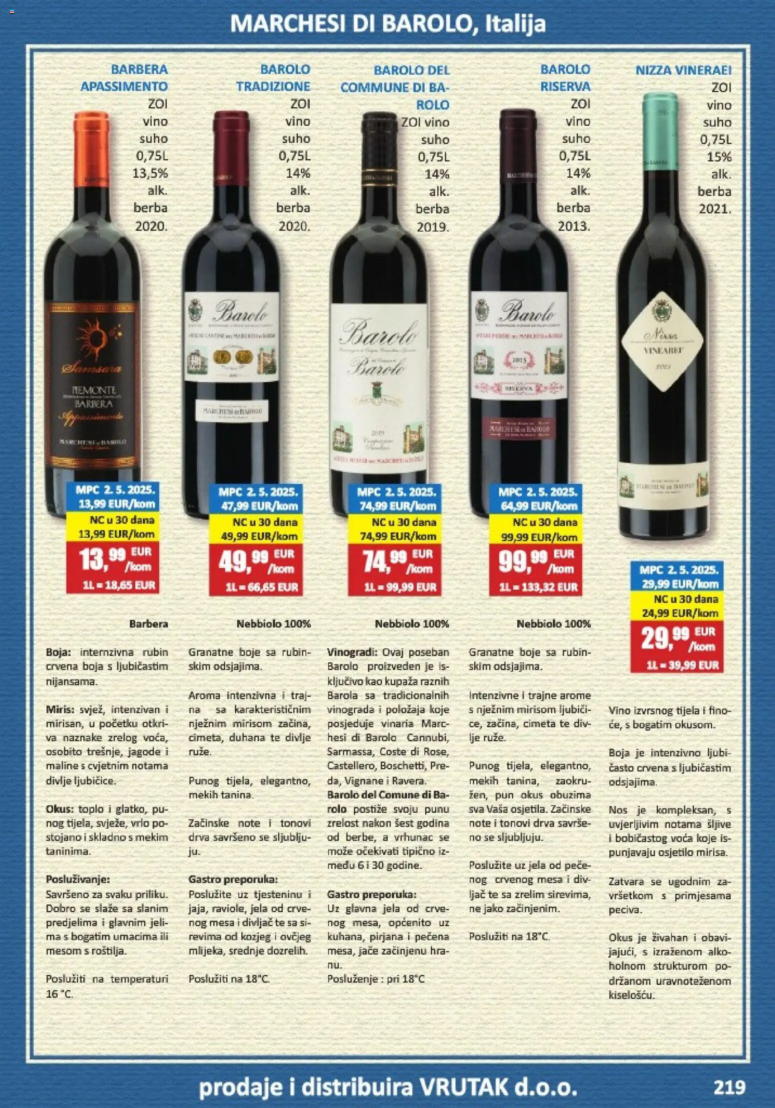 Vrutak katalog | vrijedi od 01.11.2025 | Stranica: 219 | Proizvodi: Miris, Vino, Šljive, Maline
