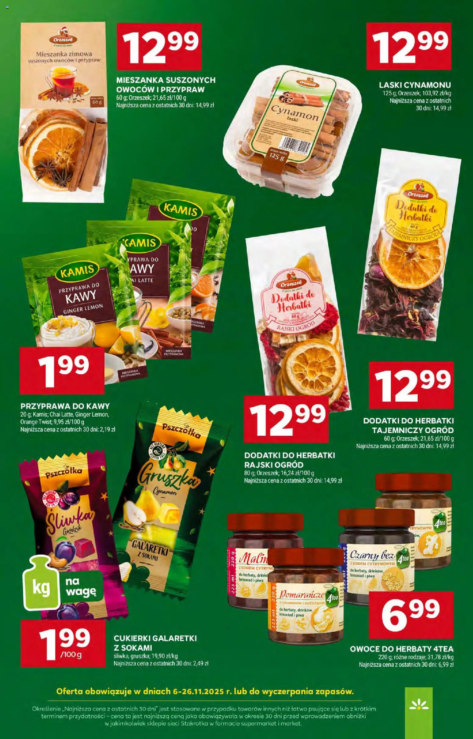 Stokrotka Gazetka od 20.11.2025 | Strona: 32 | Produkty: Gruszka, Galaretki, Stokrotka, Cukierki