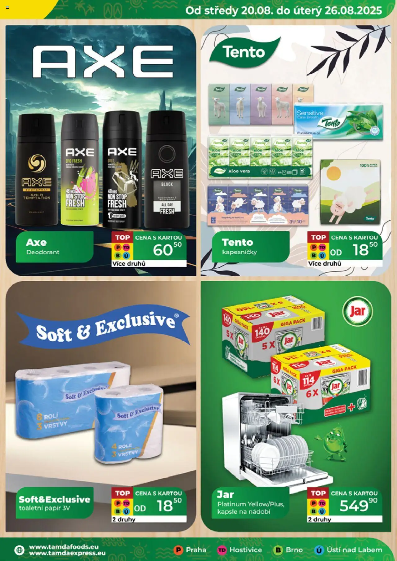 Tamda Foods leták od 20.08.2025 | Strana: 19 | Produkty: Deodorant, Kapsle, Toaletní papír, Aloe vera