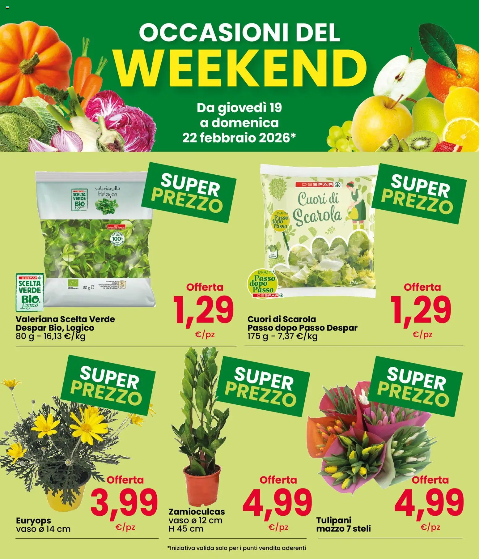 Volantino Eurospar del 19.02.2026 | Pagina: 3 | Prodotti: Valeriana, Vaso