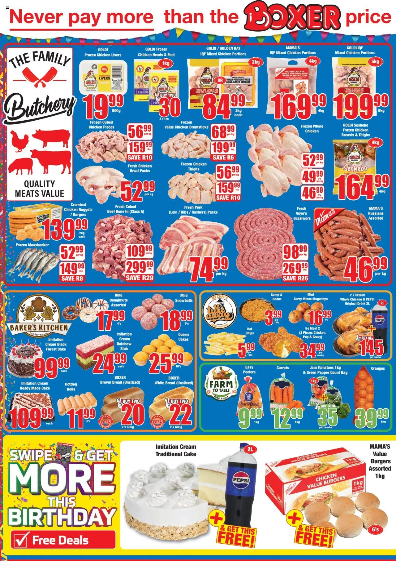 Boxer - Limpopo, Mpumalanga - Specials │ valid from 11.08.2025 | Page: 2 | Products: Magdalenas, Bread, Pork, Tomatoes